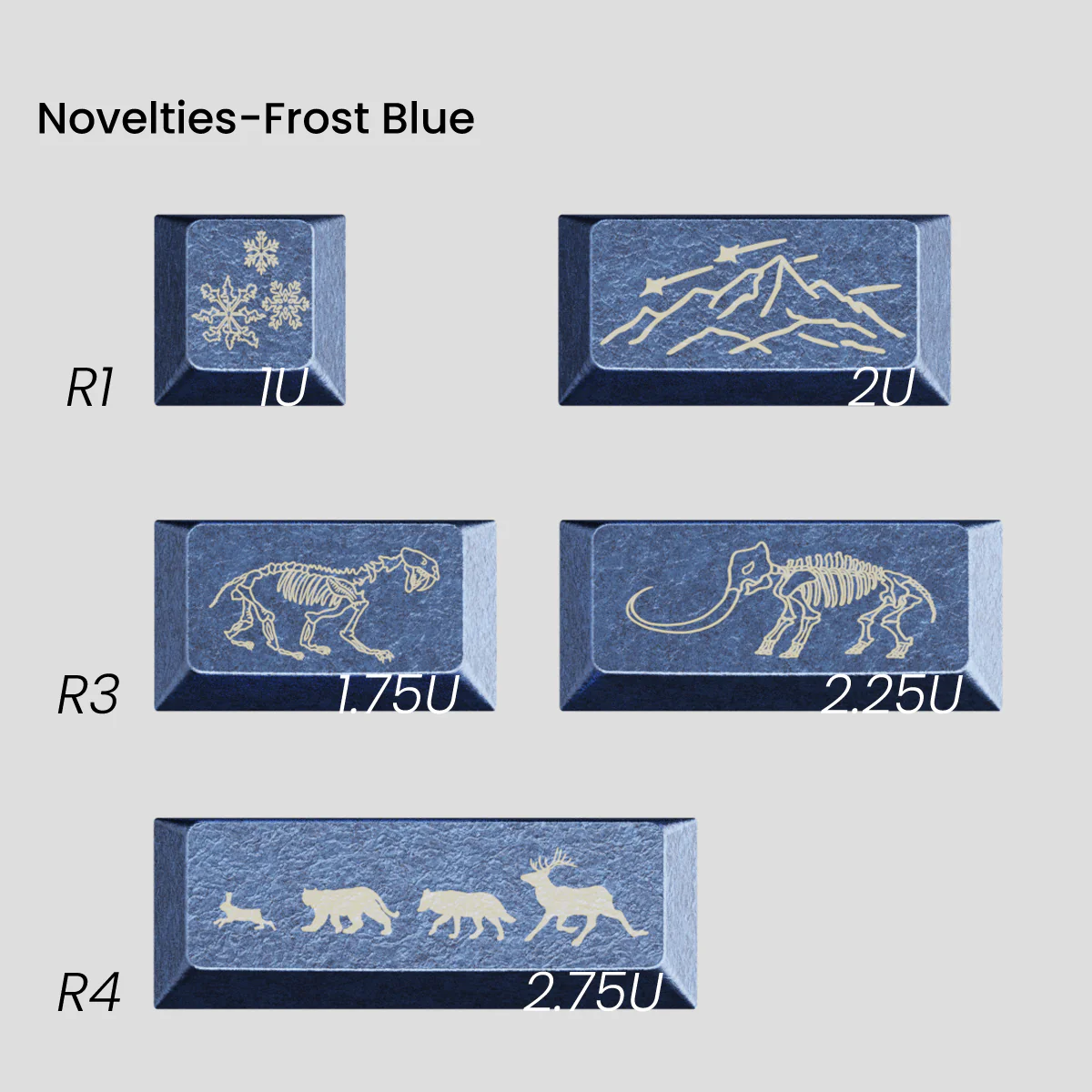 [GB] Awekeys Wild Ice Metal Keycaps Set - Image 27