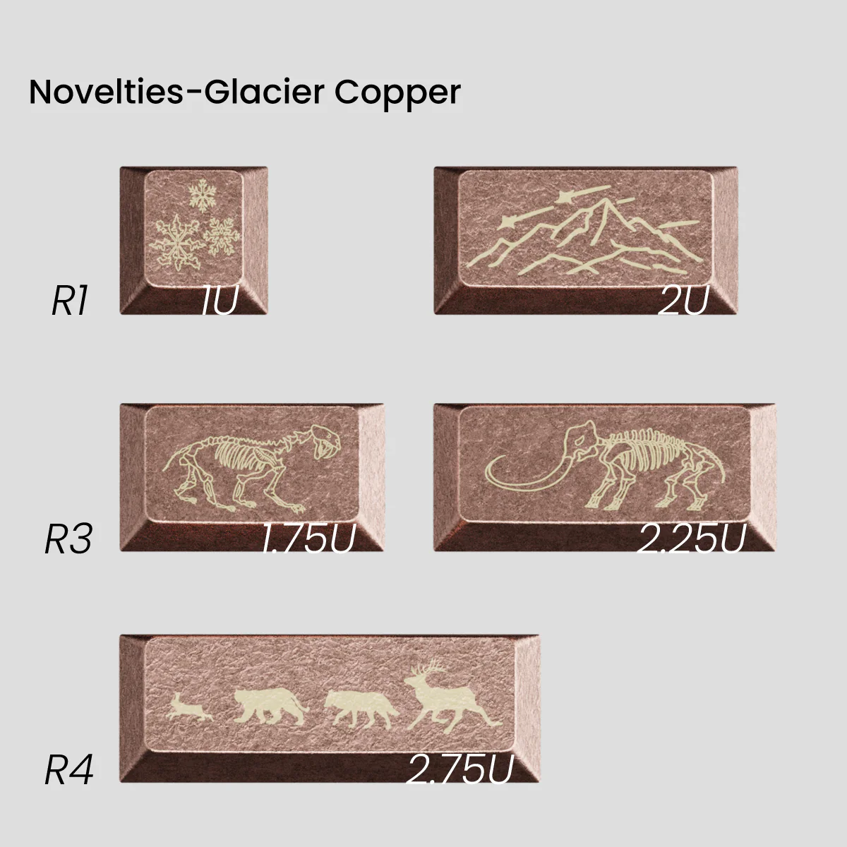 [GB] Awekeys Wild Ice Metal Keycaps Set - Image 38