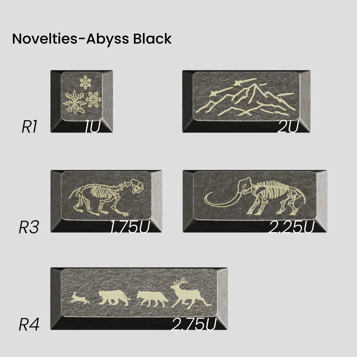 [GB] Awekeys Wild Ice Metal Keycaps Set - Image 48