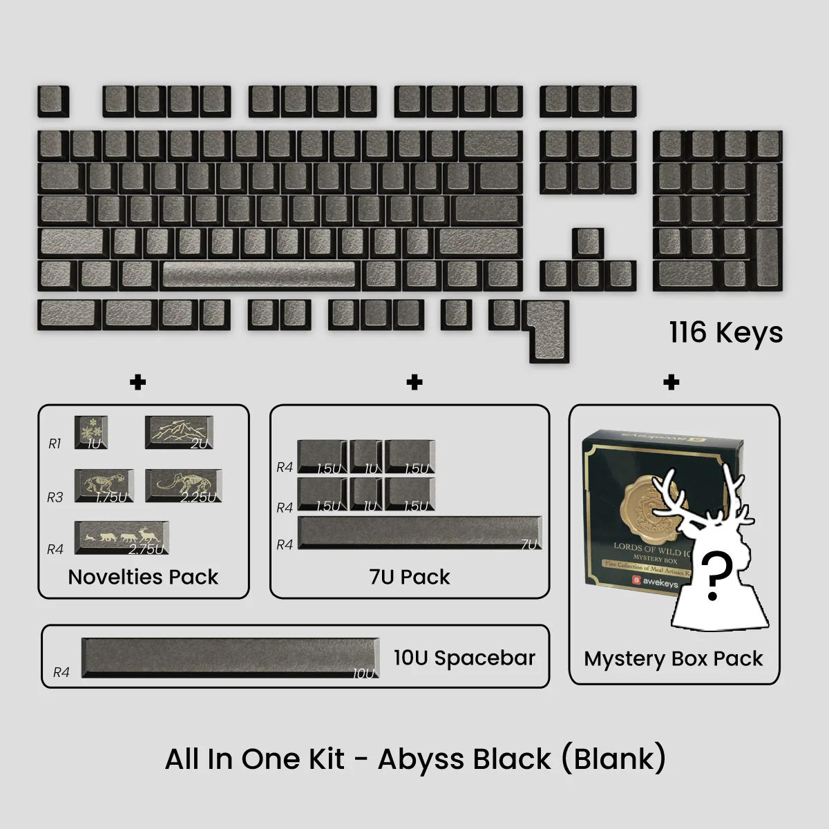 [GB] Awekeys Wild Ice Metal Keycaps Set - Image 52