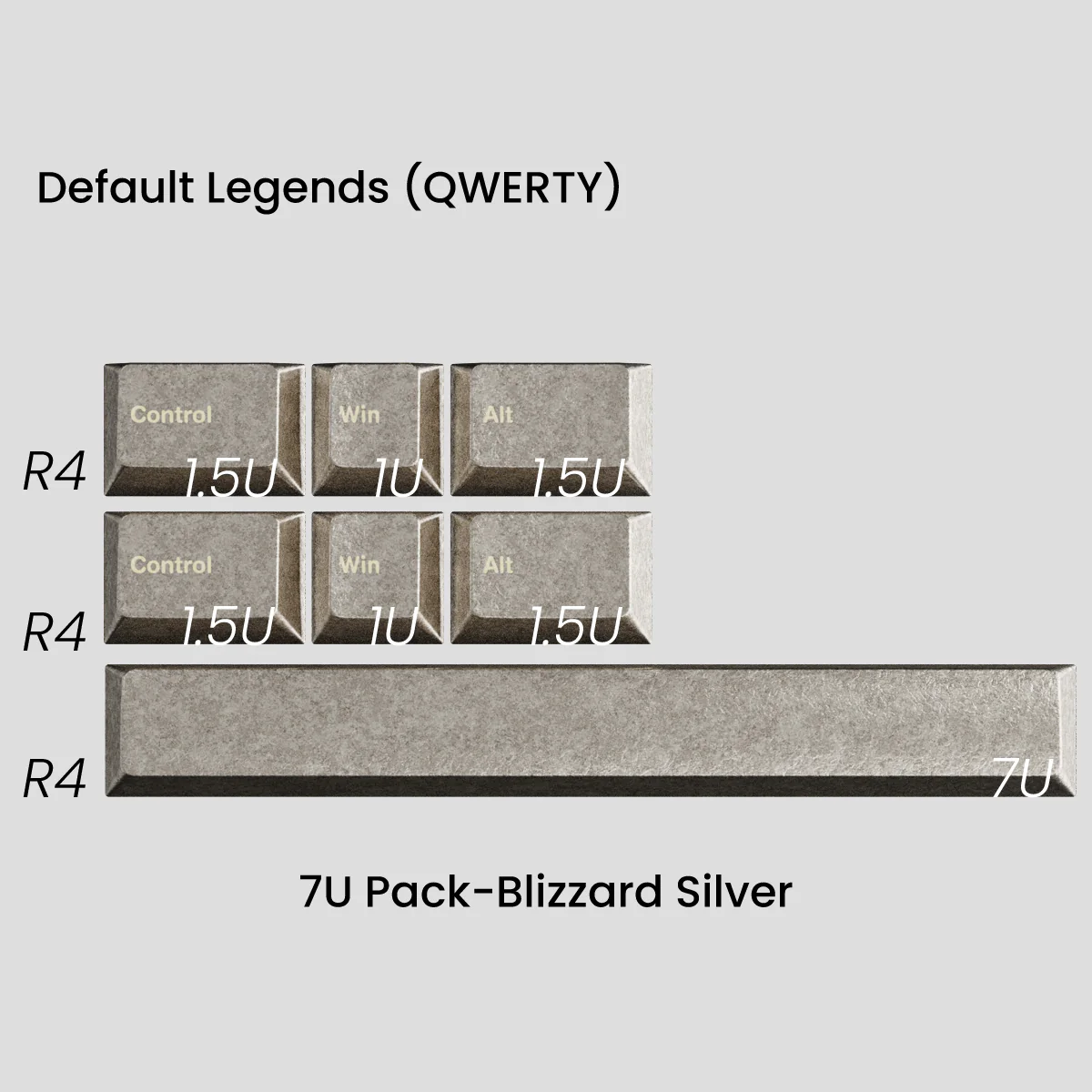 [GB] Awekeys Wild Ice Metal Keycaps Set - Image 67