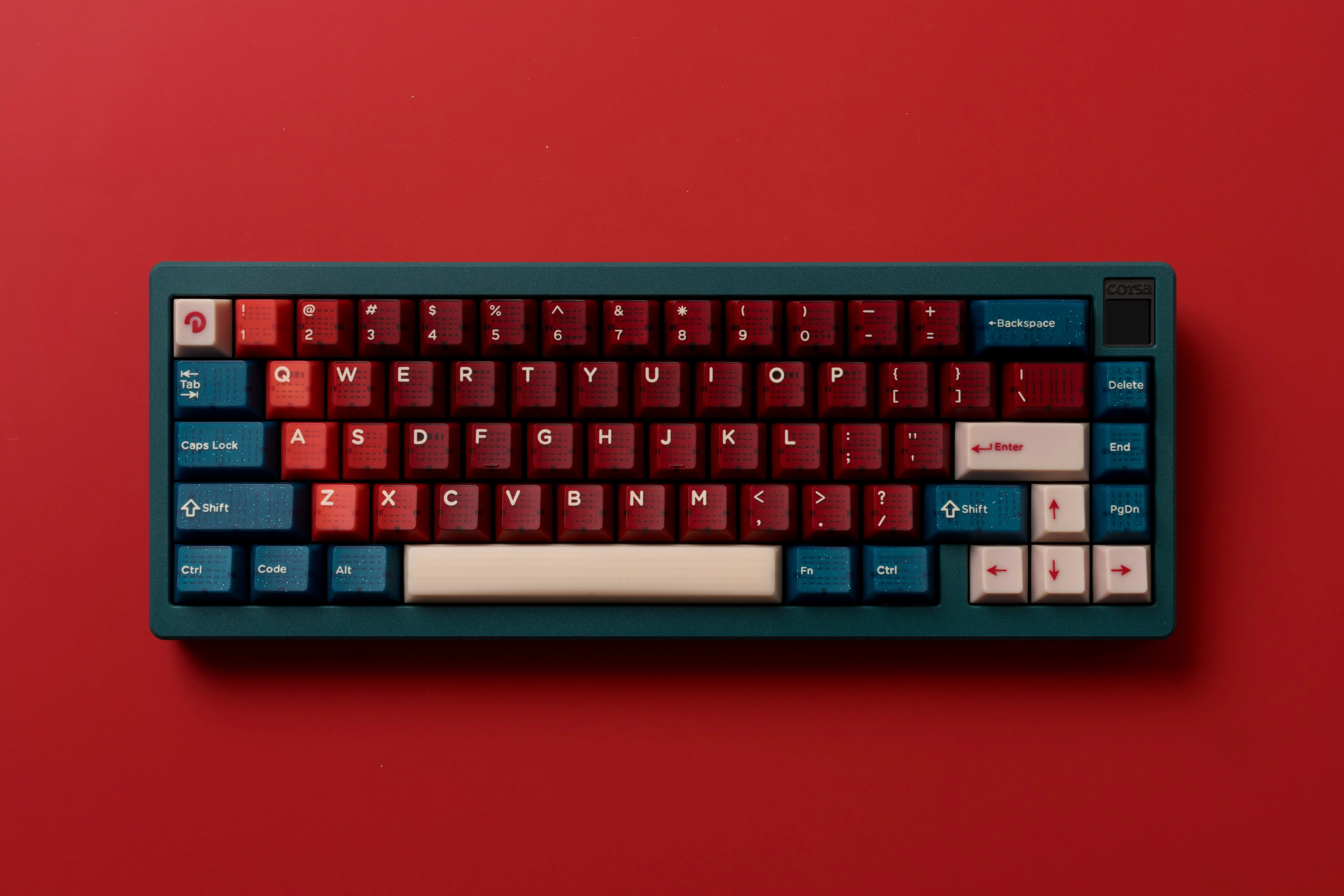 [In-stock] Hifi Fox x Domikey Red Bean ABS Doubleshot Cherry Profile Keycap Set - Image 5