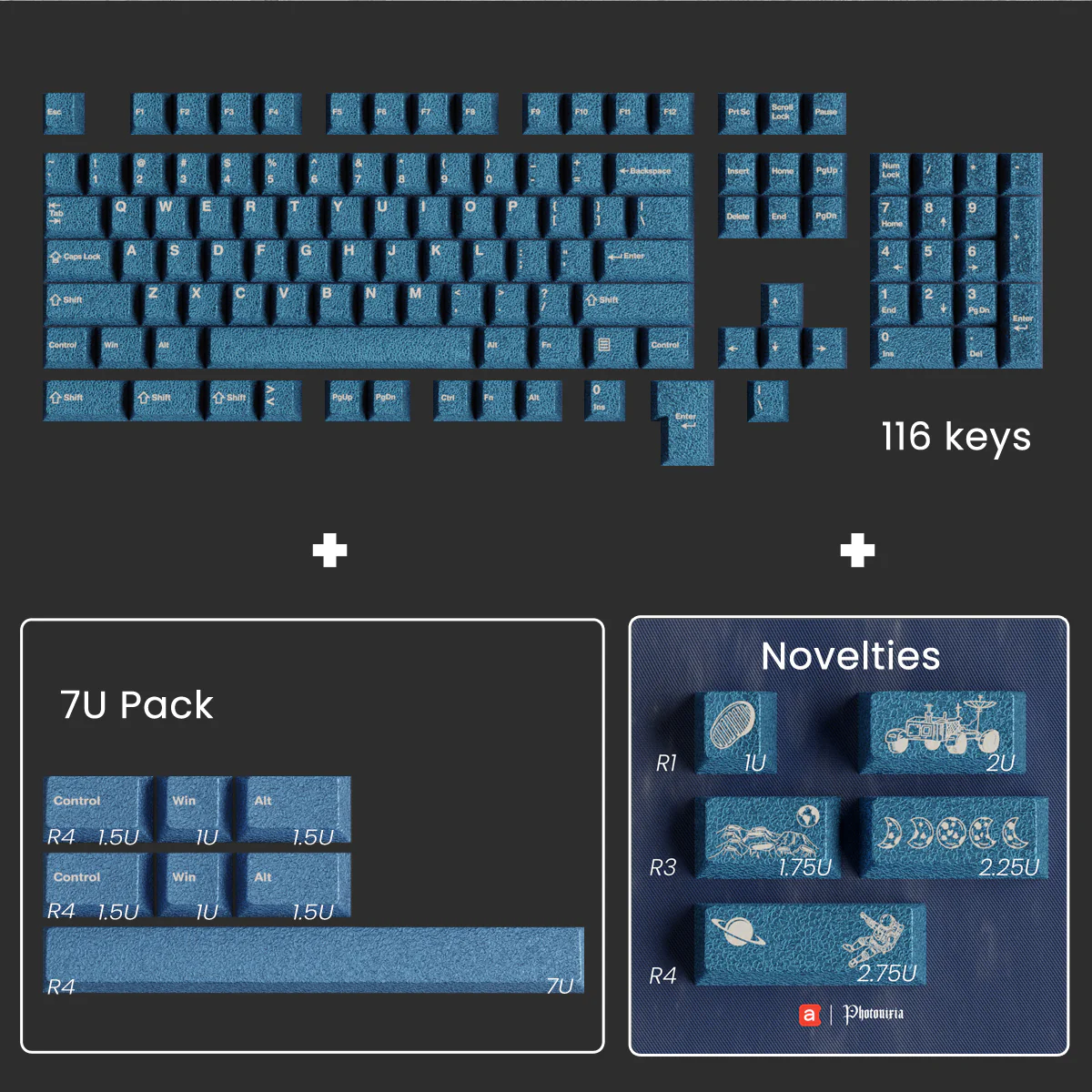 [Group Buy] Awekeys Moon Landing Full Metal Keycaps - Image 12