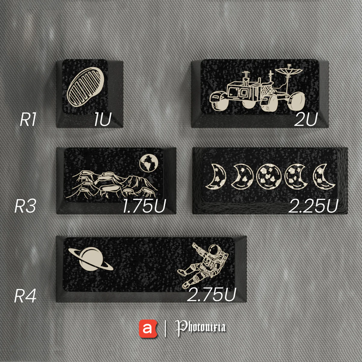 [Group Buy] Awekeys Moon Landing Full Metal Keycaps - Image 3