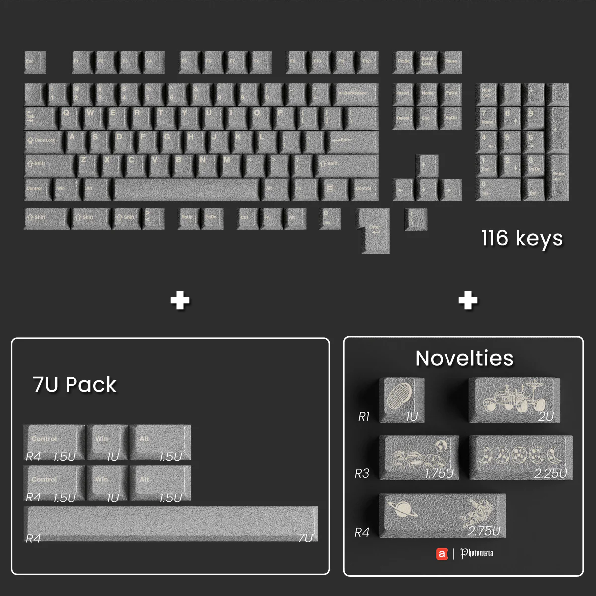 [Group Buy] Awekeys Moon Landing Full Metal Keycaps - Image 8