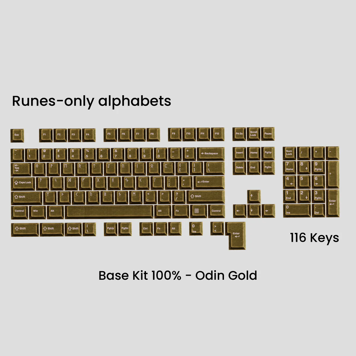 [GB] Awekeys Viking Antiques Full Metal Keycaps - Base Kit - Image 47