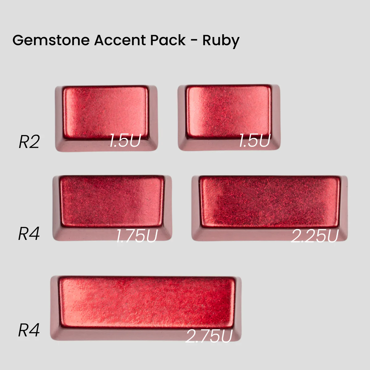 [GB] Awekeys Viking Antiques Full Metal Keycaps - Gemstone Accent Pack - Image 5