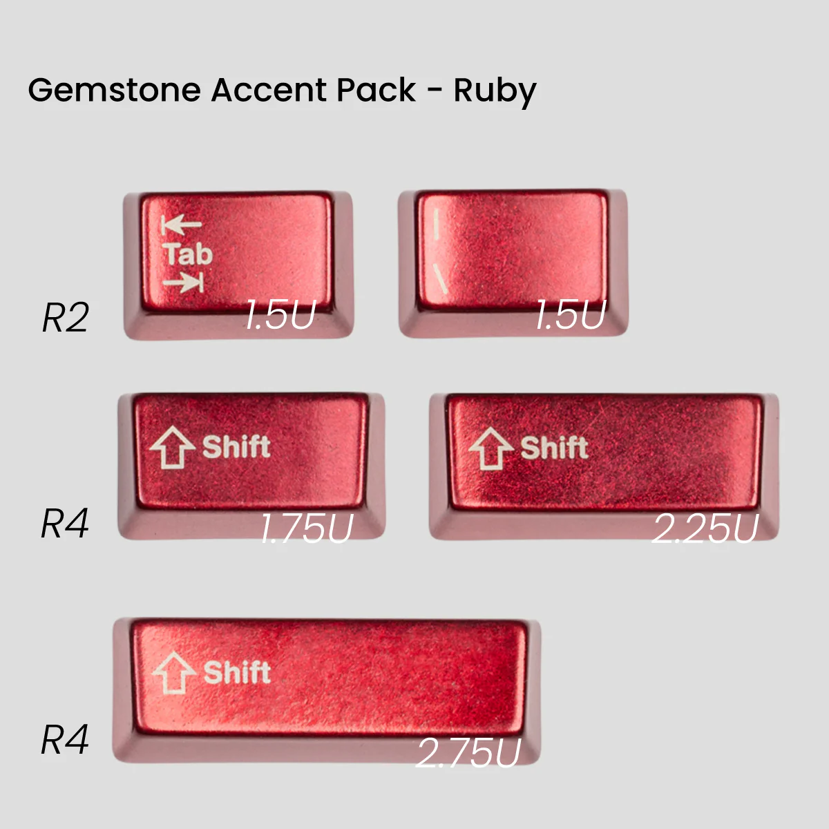 [GB] Awekeys Viking Antiques Full Metal Keycaps - Gemstone Accent Pack - Image 6
