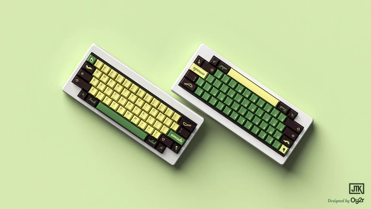 [In-stock] JTK AVOCADO Cherry Profile Tripleshot ABS Keycap Set - Image 4