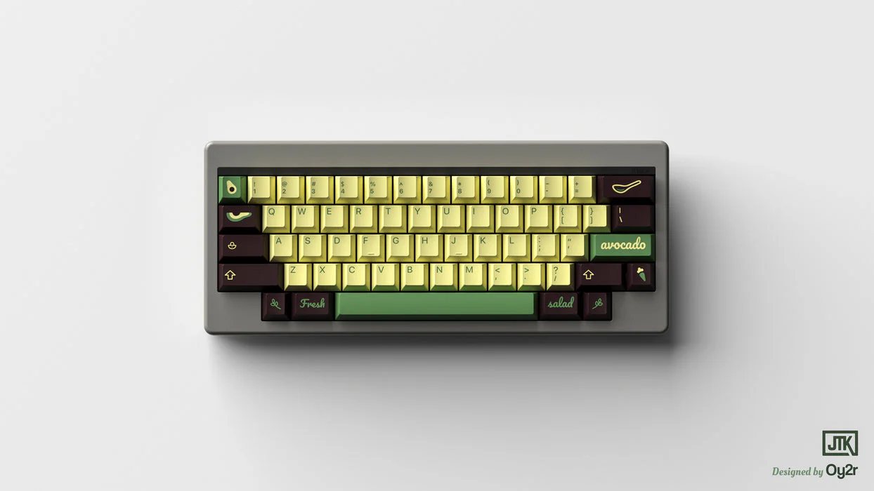 [In-stock] JTK AVOCADO Cherry Profile Tripleshot ABS Keycap Set - Image 5