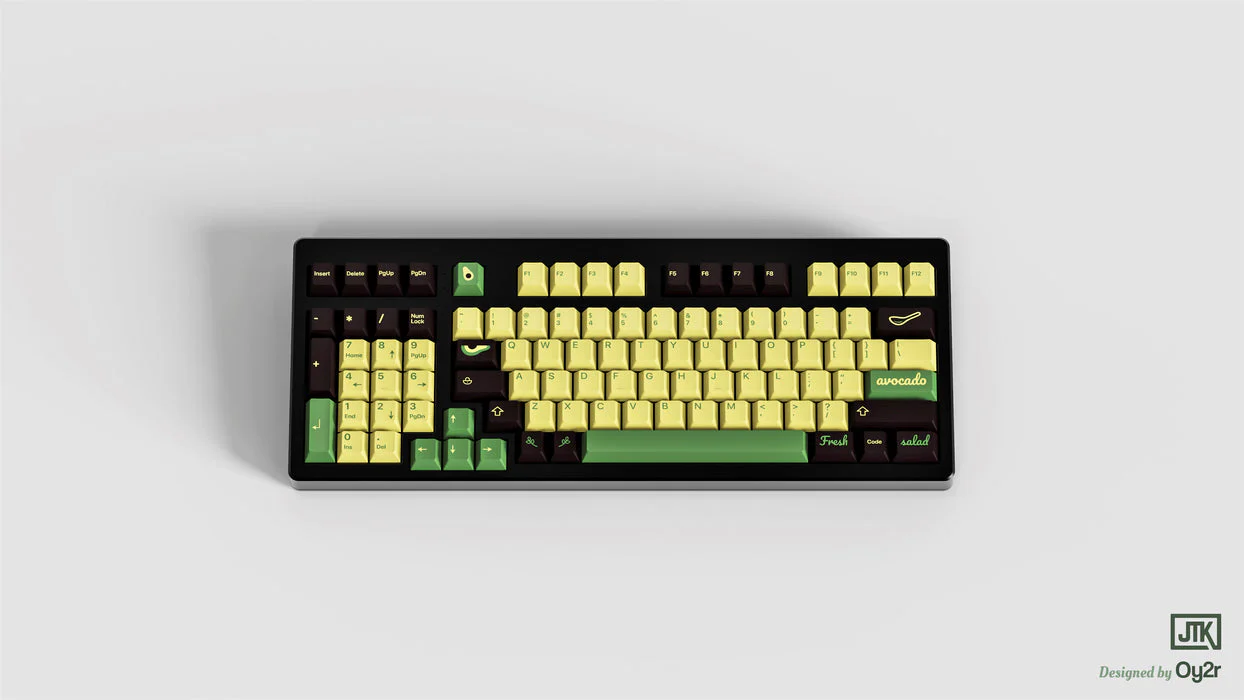[In-stock] JTK AVOCADO Cherry Profile Tripleshot ABS Keycap Set - Image 8