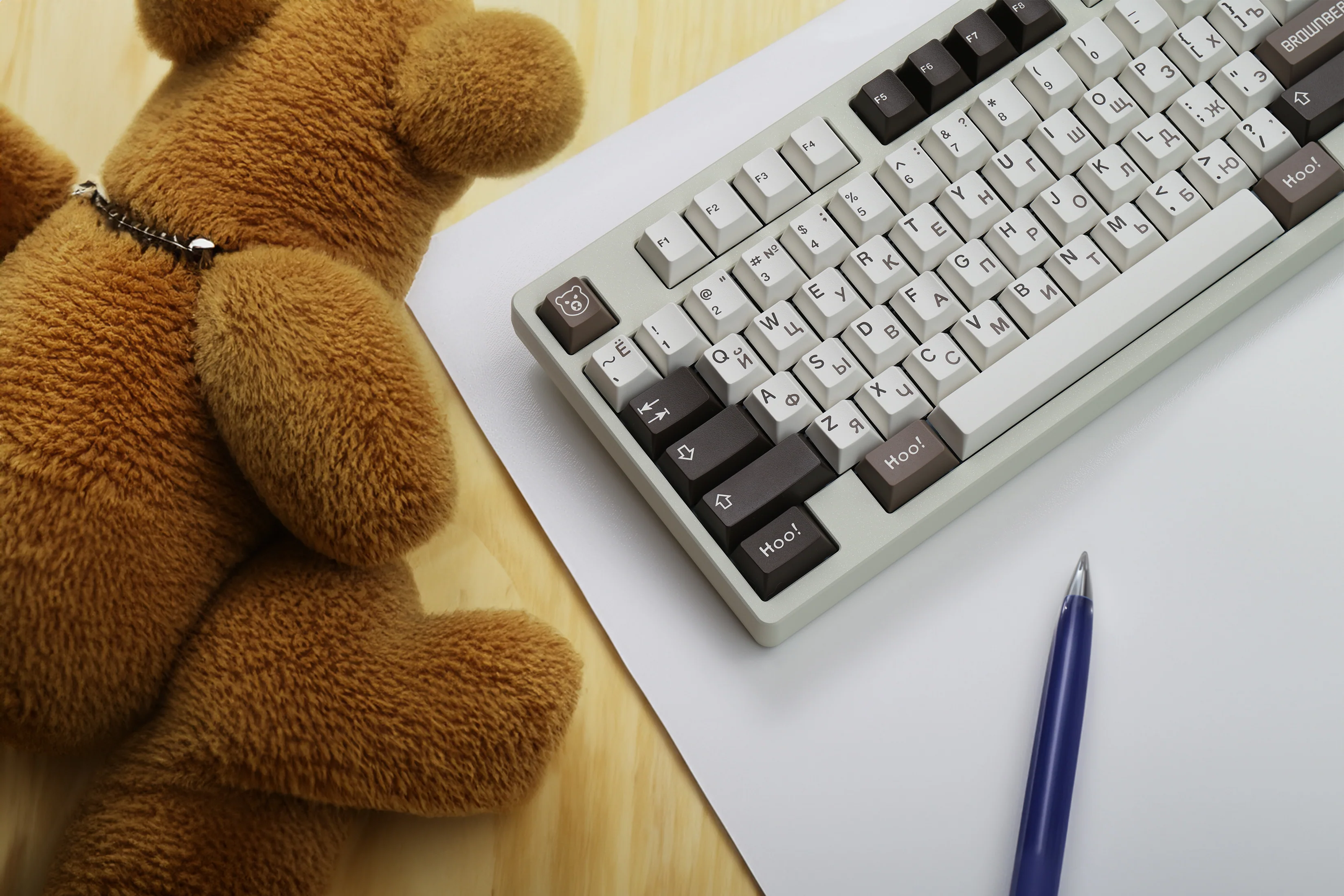 [In-stock] JTK BEAR Cherry Profile Doubleshot ABS Keycap Set - Image 3