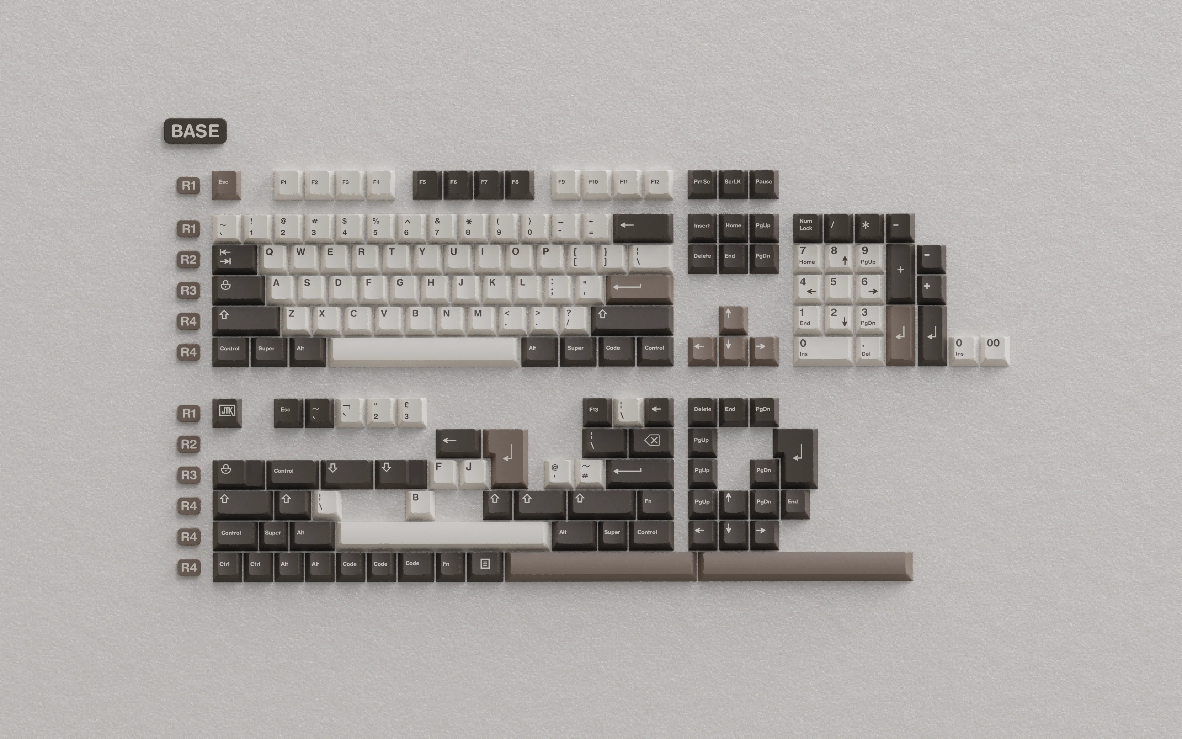 [In-stock] JTK BEAR Cherry Profile Doubleshot ABS Keycap Set - Image 8