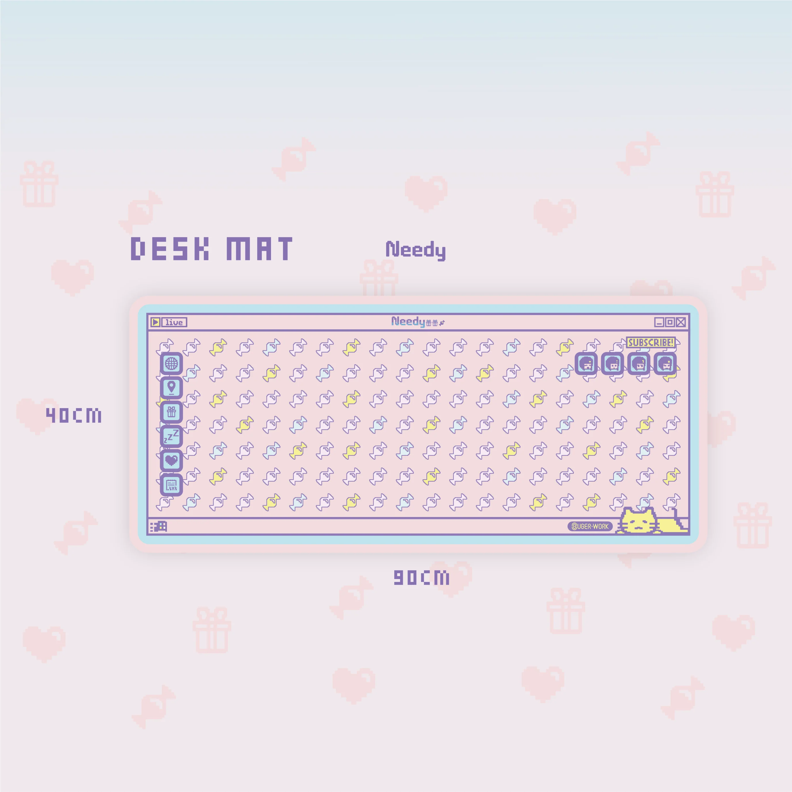 [In-stock] JTK NEEDY CANDY Cherry Profile Doubleshot ABS Keycap Set - Image 11