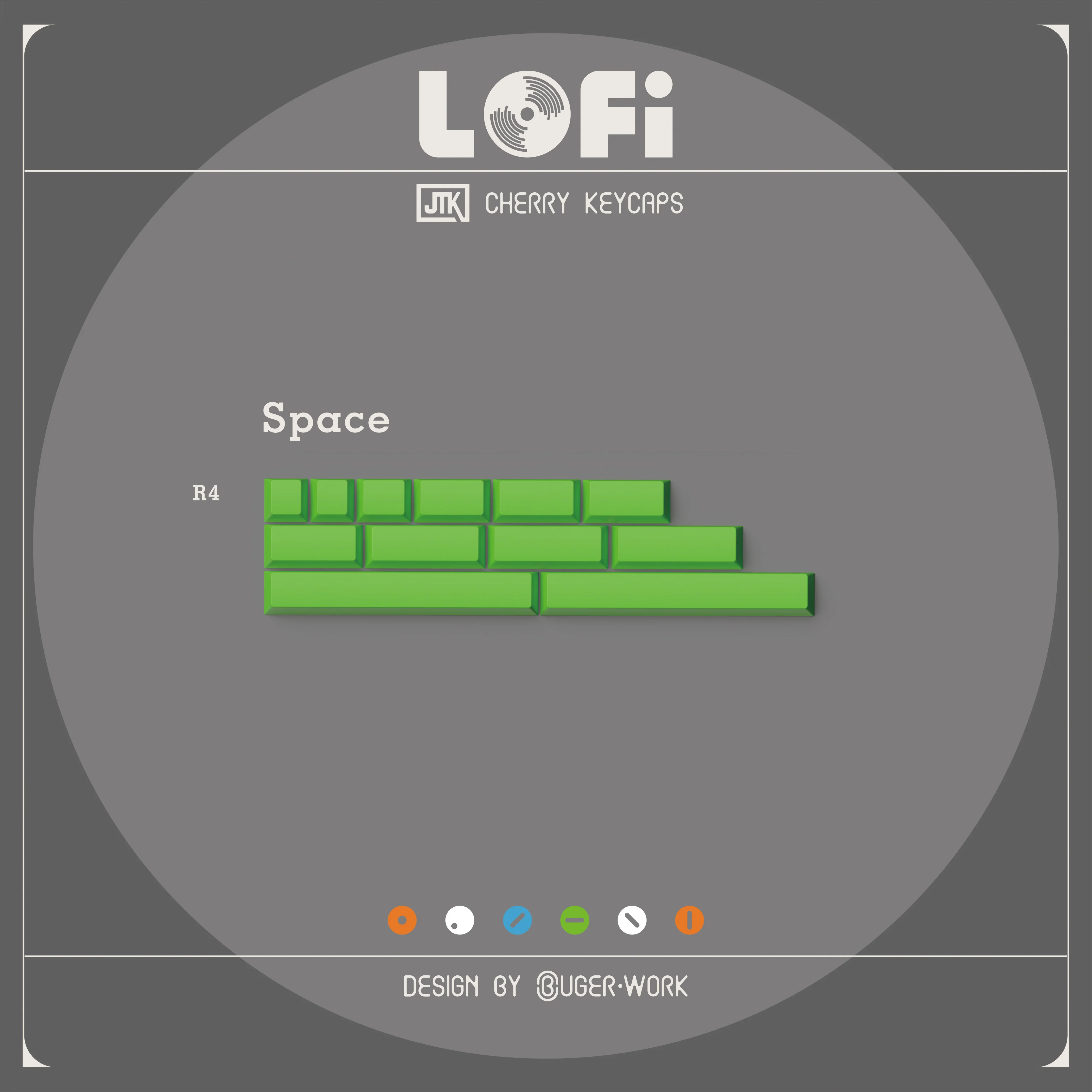 [In-stock] JTK LOFI Cherry Profile Doubleshot ABS Keycap Set - Image 8