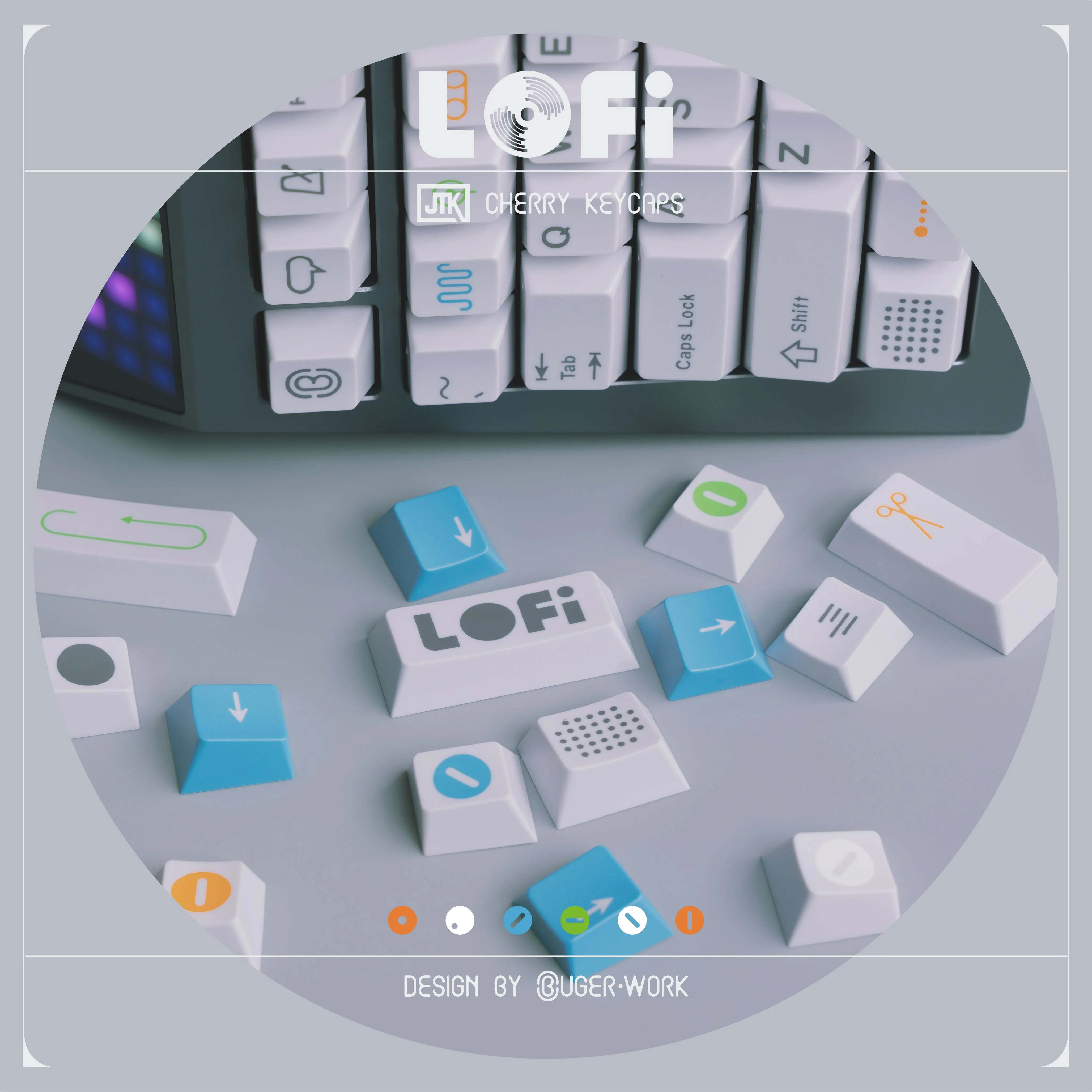 [In-stock] JTK LOFI Cherry Profile Doubleshot ABS Keycap Set - Image 10