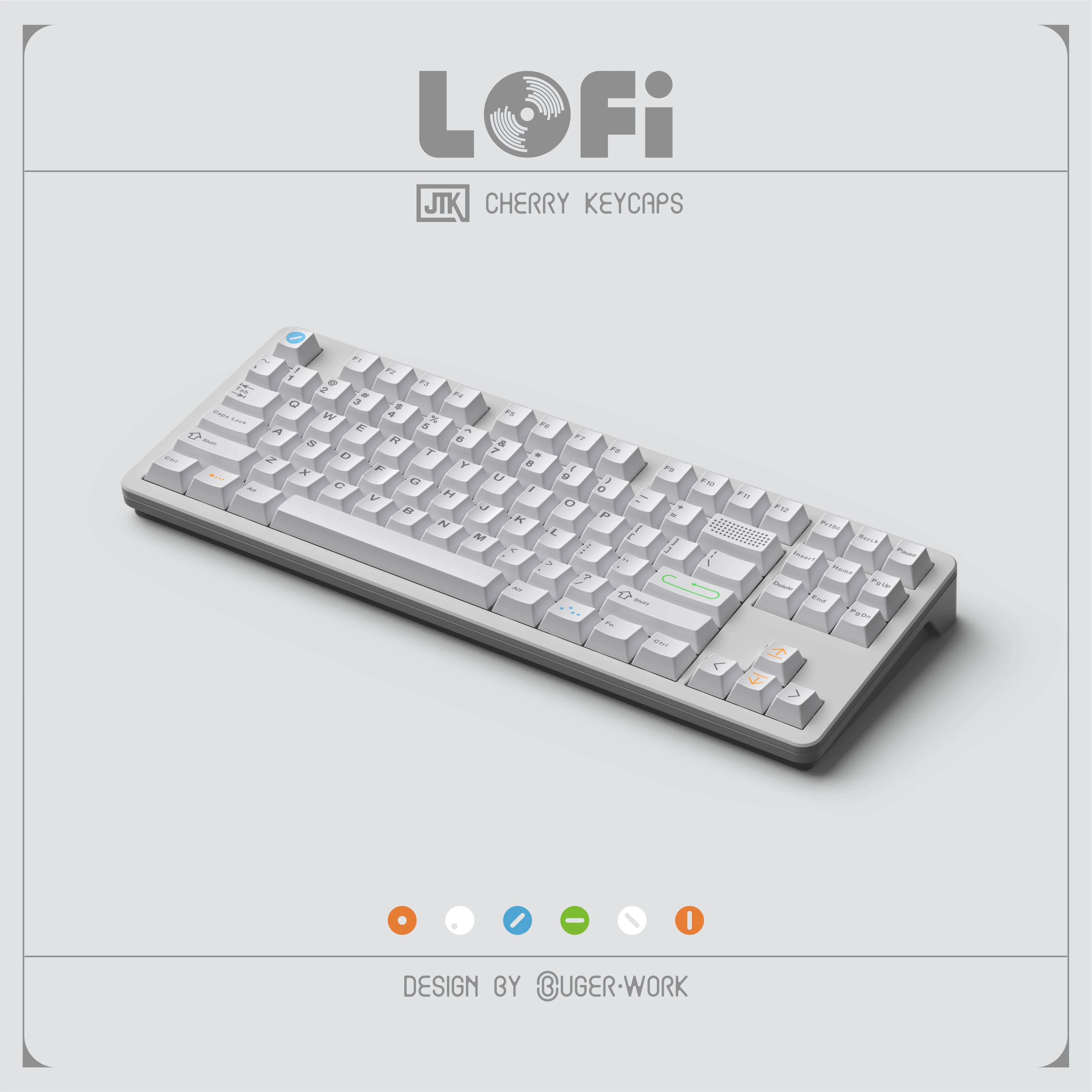 [In-stock] JTK LOFI Cherry Profile Doubleshot ABS Keycap Set - Image 3