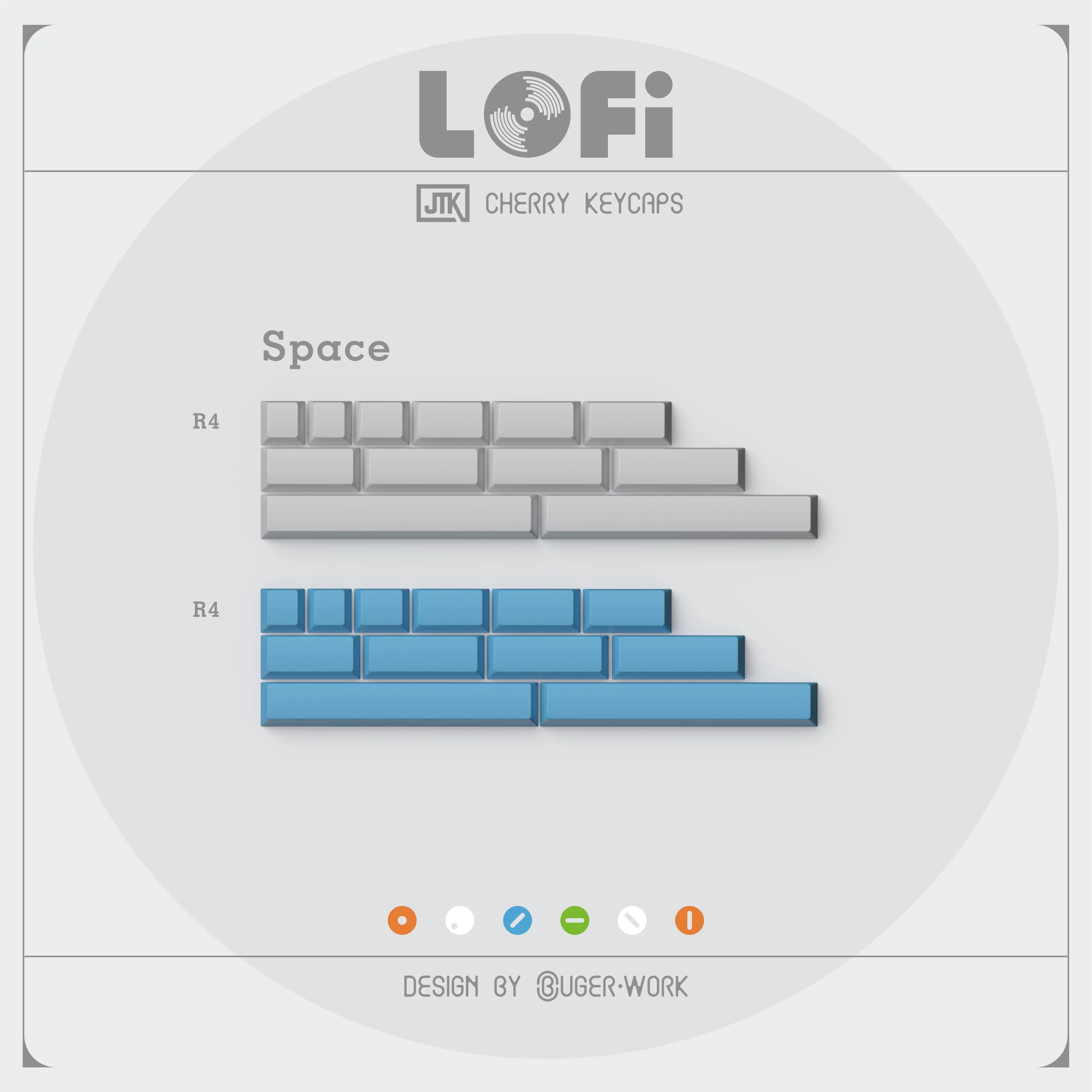 [In-stock] JTK LOFI Cherry Profile Doubleshot ABS Keycap Set - Image 6