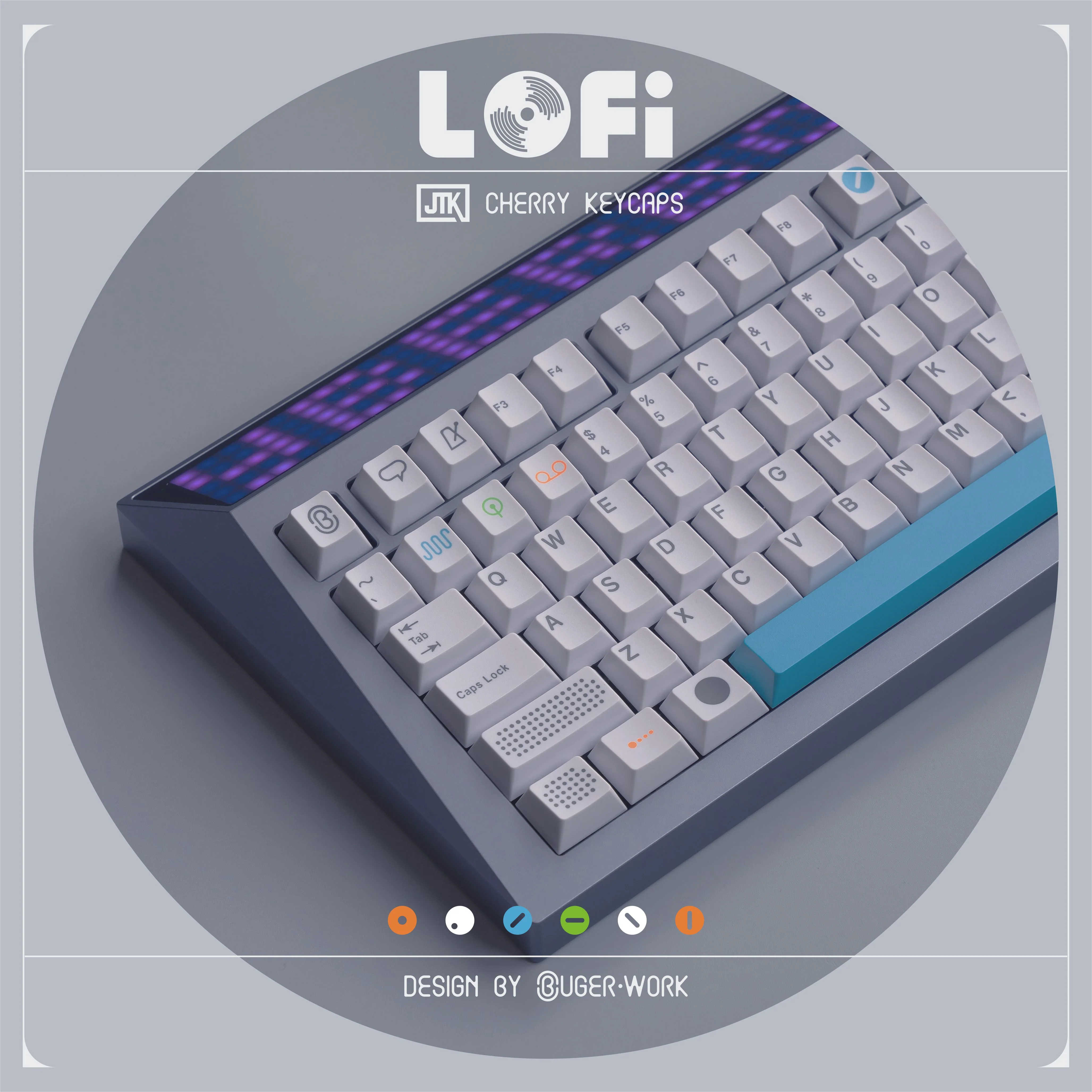 [In-stock] JTK LOFI Cherry Profile Doubleshot ABS Keycap Set - Image 7