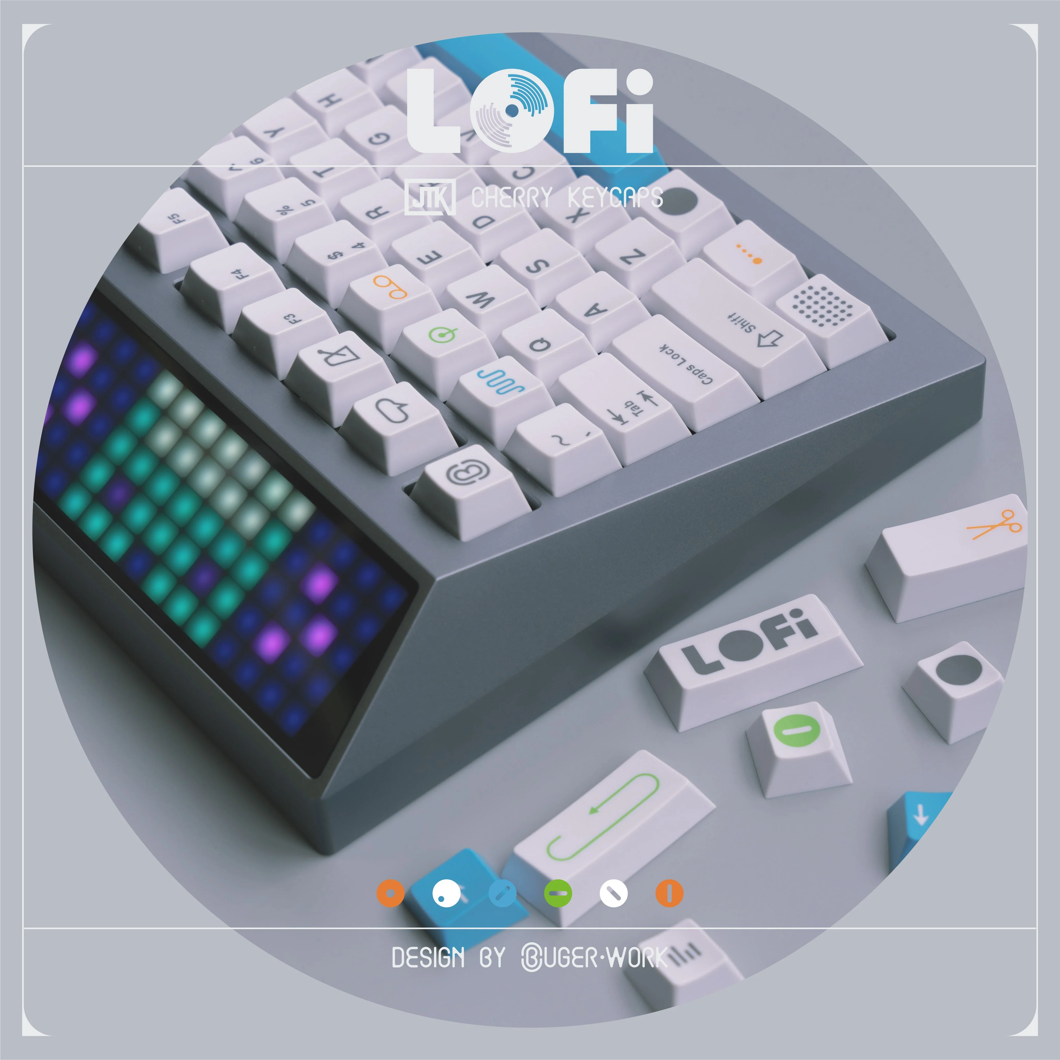 [In-stock] JTK LOFI Cherry Profile Doubleshot ABS Keycap Set - Image 8