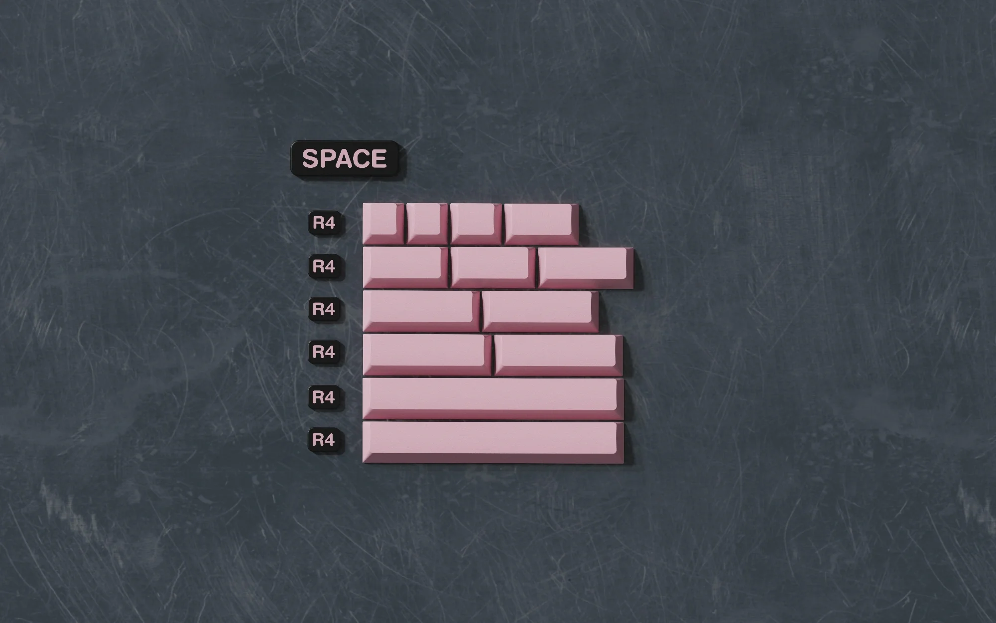 JTK NightSakura Cherry Profile ABS Tripeshot Keycap Set - Image 8