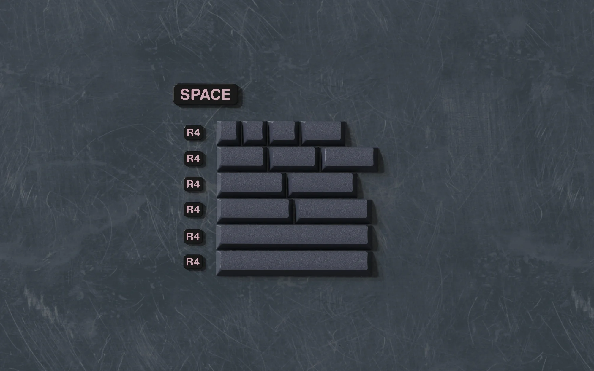 JTK NightSakura Cherry Profile ABS Tripeshot Keycap Set - Image 9