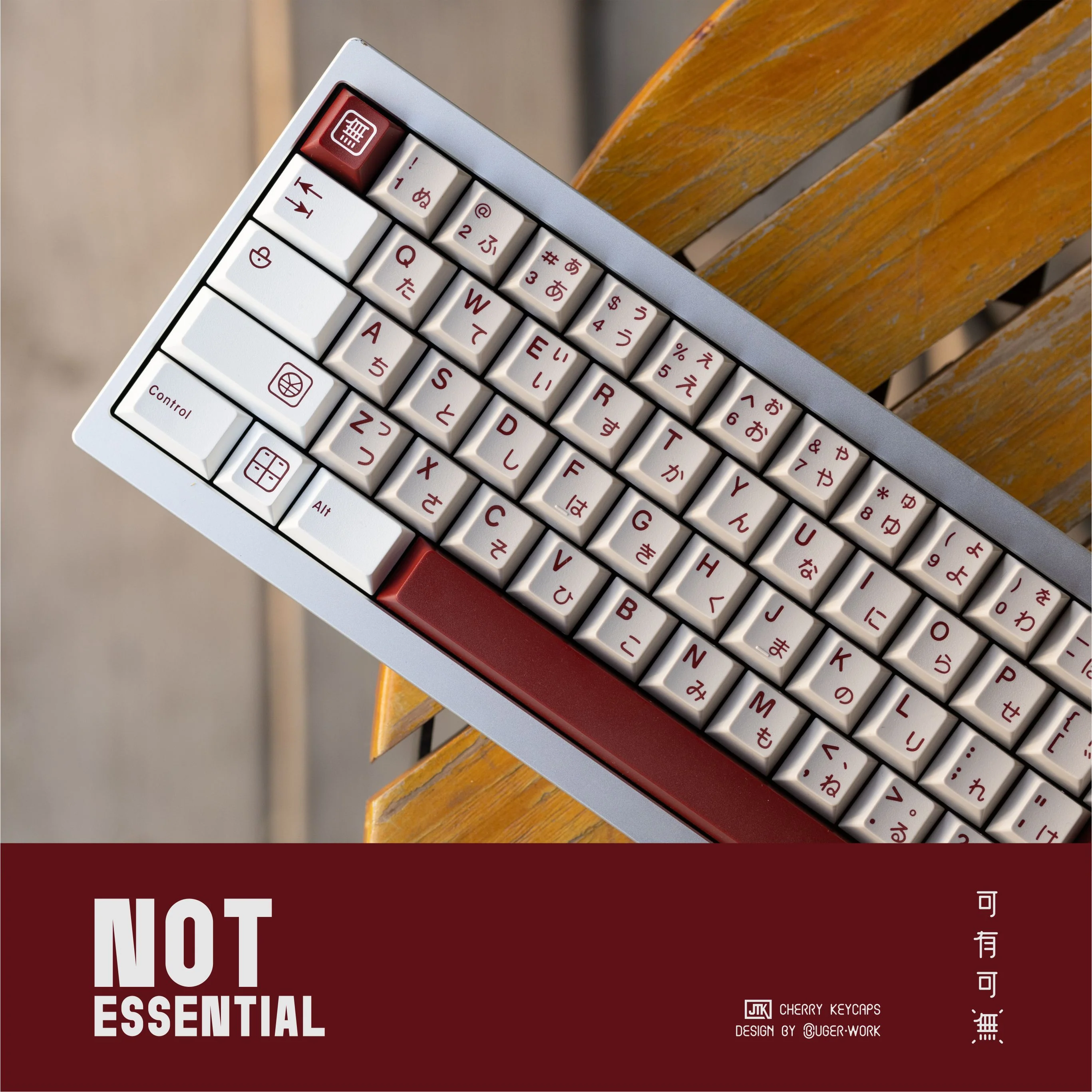 [In-stock] JTK Not Essential Cherry Profile Doubleshot ABS Keycap Set - Image 12