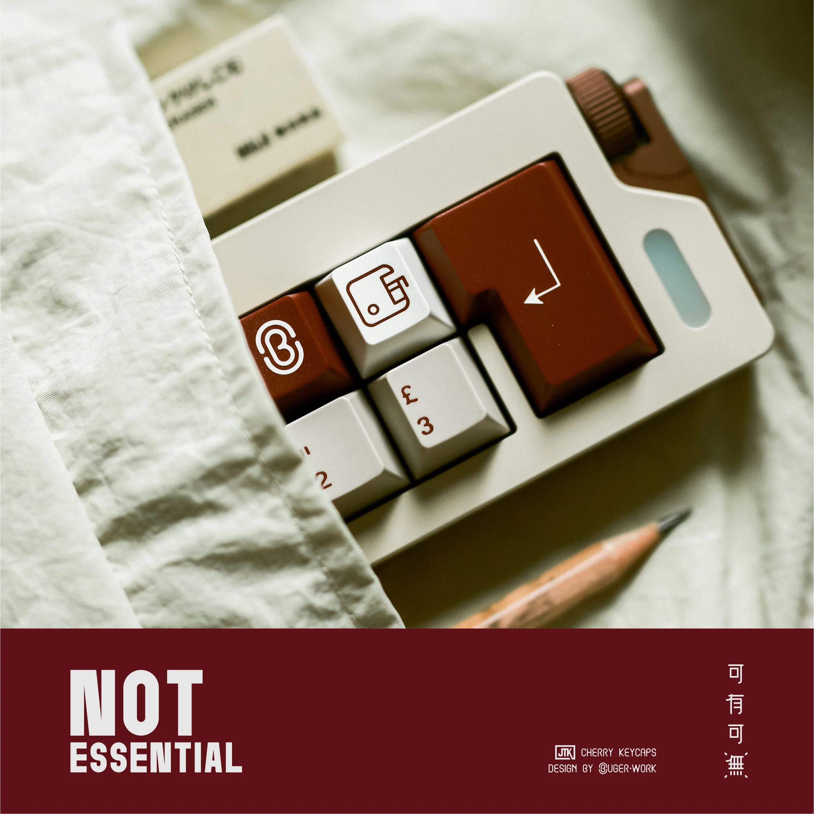 [In-stock] JTK Not Essential Cherry Profile Doubleshot ABS Keycap Set - Image 13