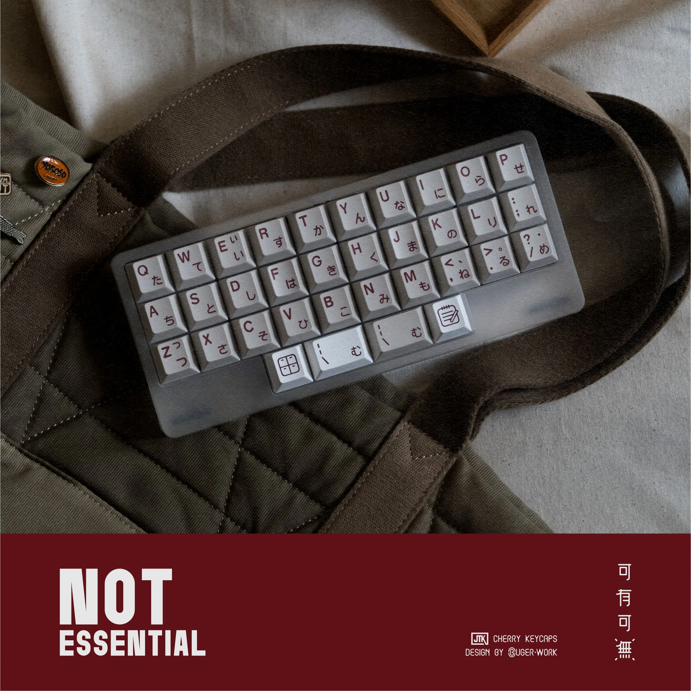 [In-stock] JTK Not Essential Cherry Profile Doubleshot ABS Keycap Set - Image 14