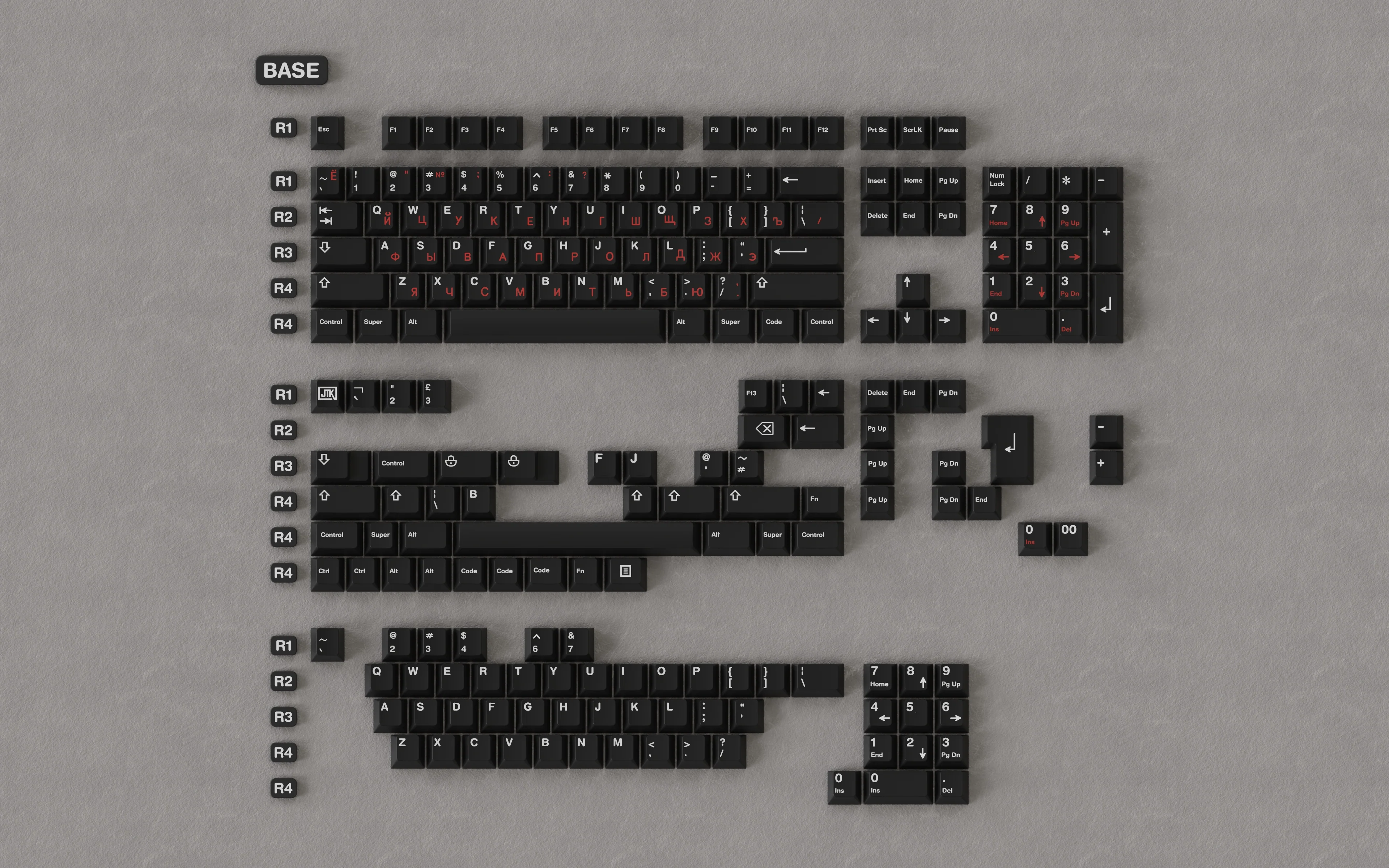 [In-stock] JTK RUSSIAN Cherry Profile Doubleshot ABS Keycap Set - Image 16