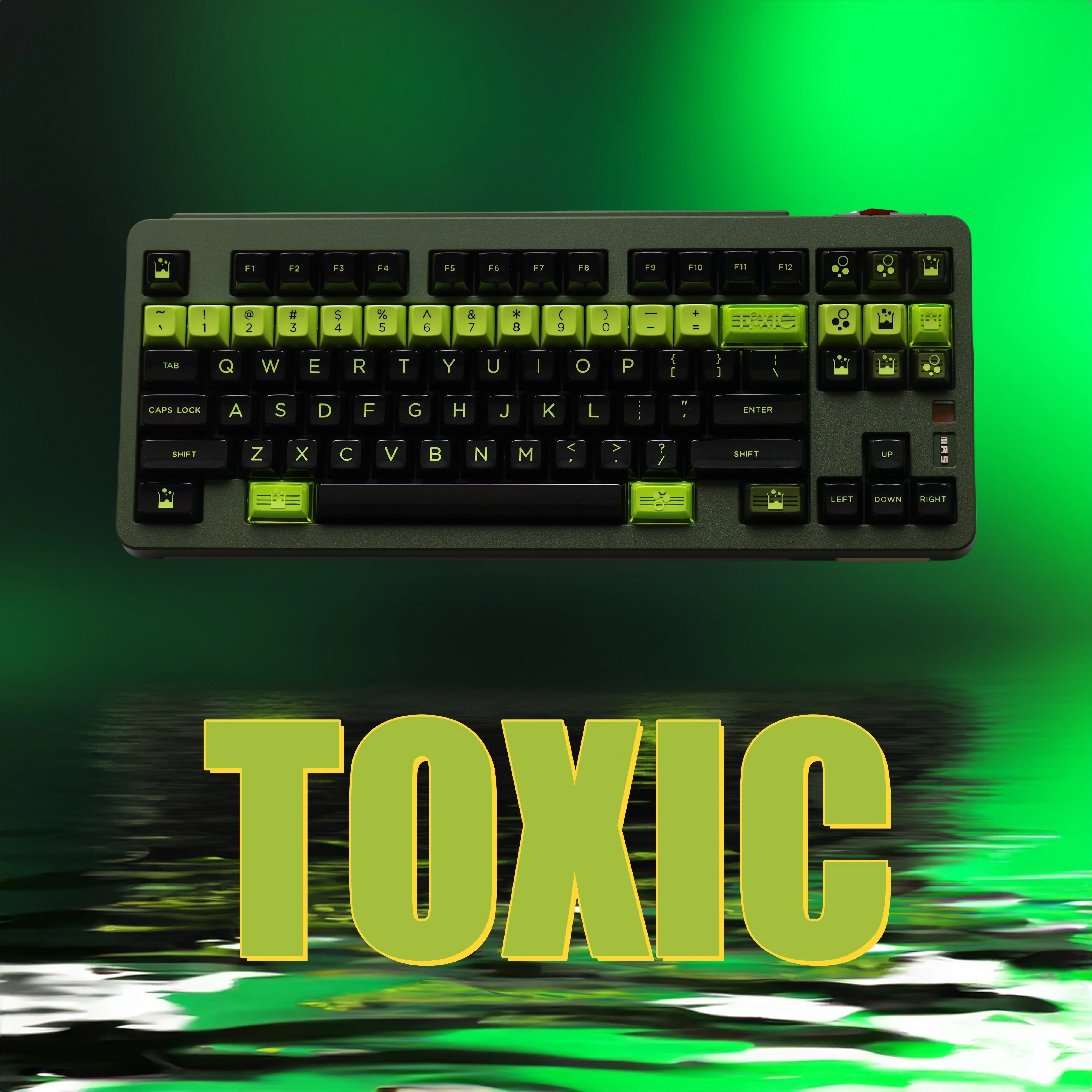 JTK TOXIC HSA Profile ABS Doubleshot Glossy Surface Keycap Set