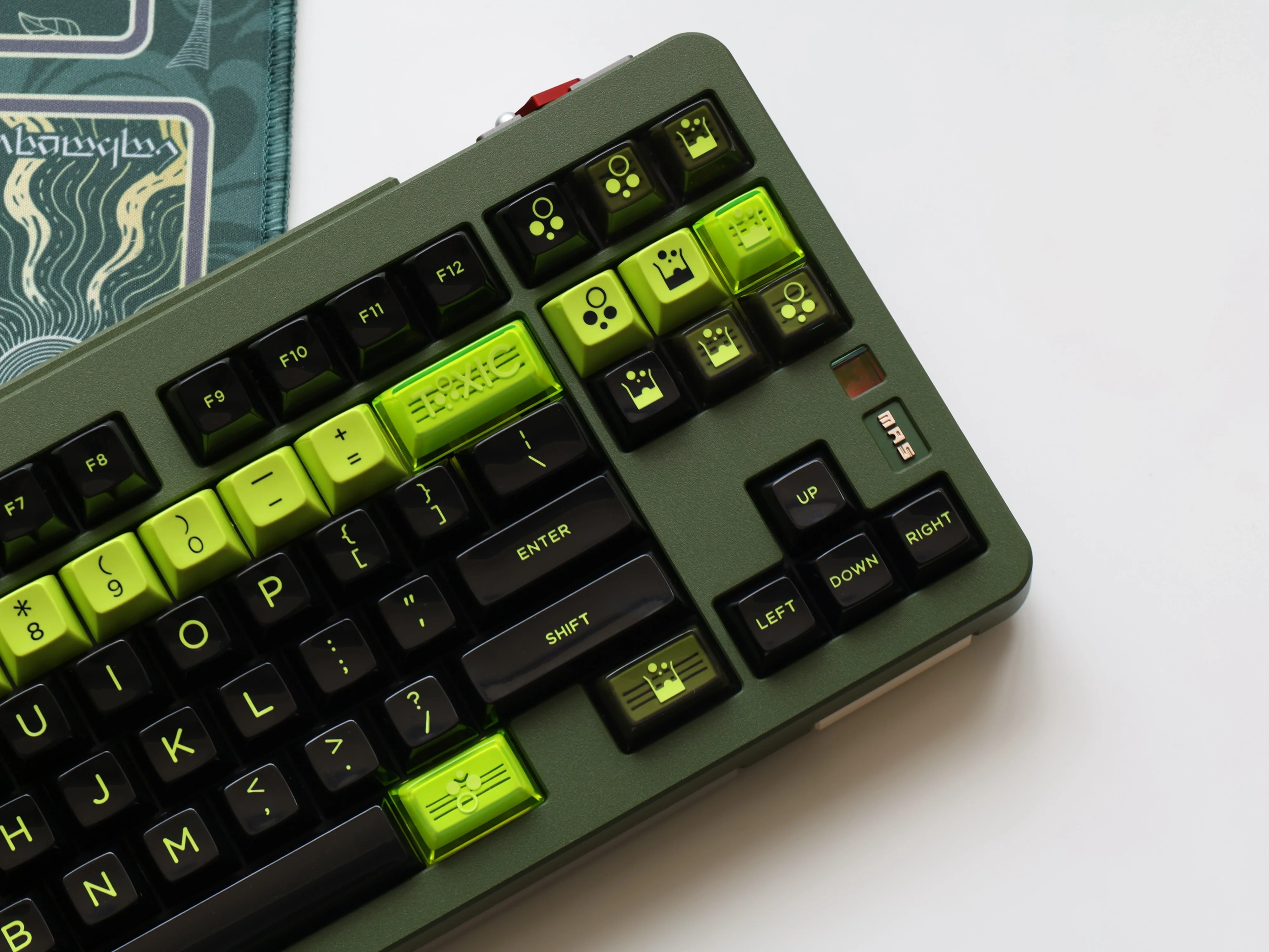 JTK TOXIC HSA Profile ABS Doubleshot Glossy Surface Keycap Set - Image 6