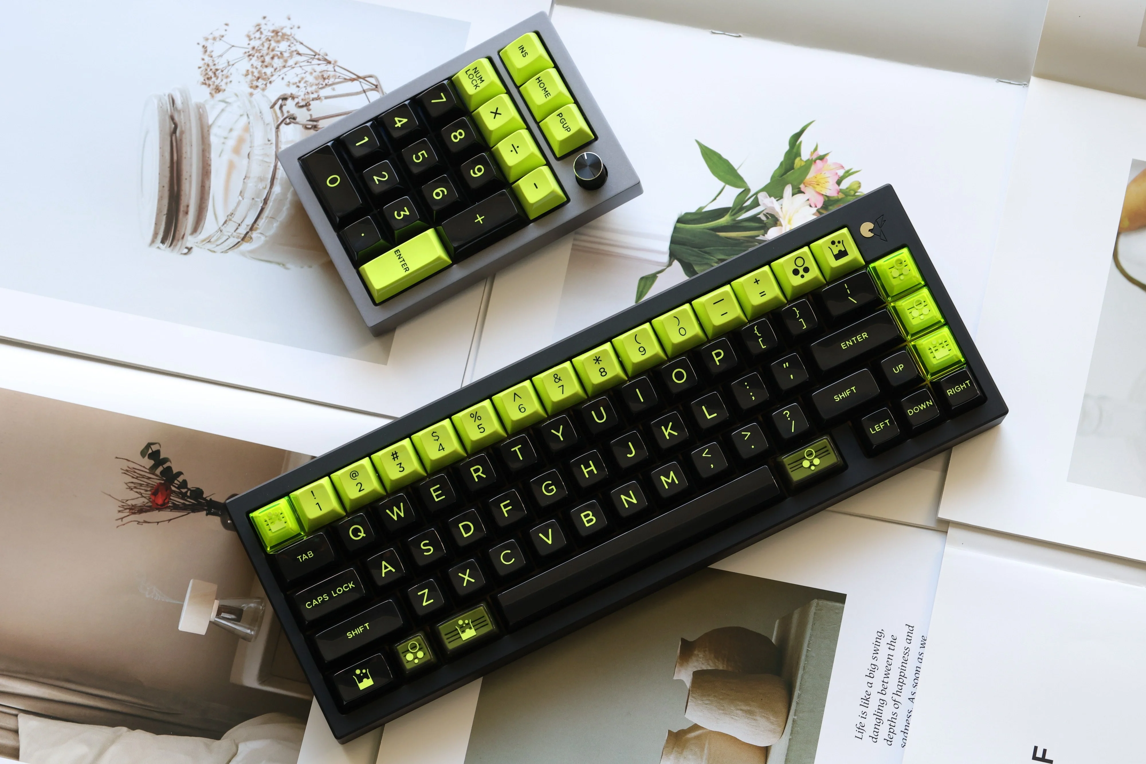 JTK TOXIC HSA Profile ABS Doubleshot Glossy Surface Keycap Set - Image 7