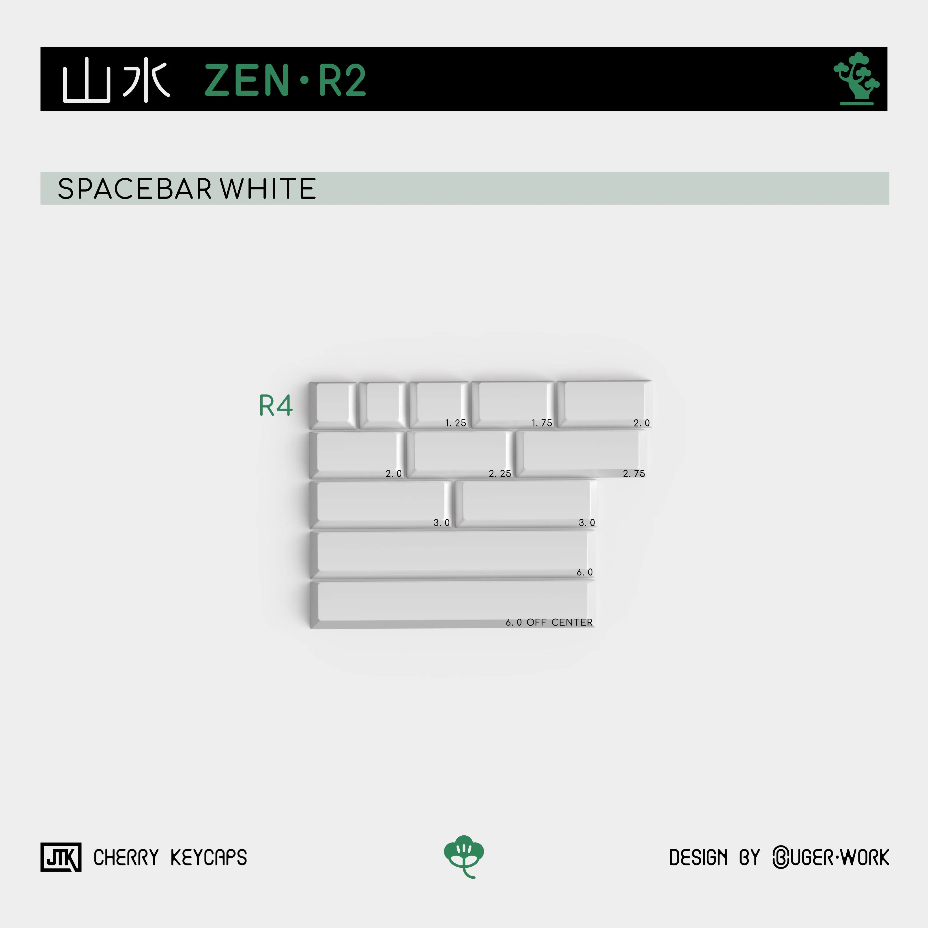 [In-stock] JTK Zen R2 Cherry Profile Doubleshot ABS Keycap Set - Image 11