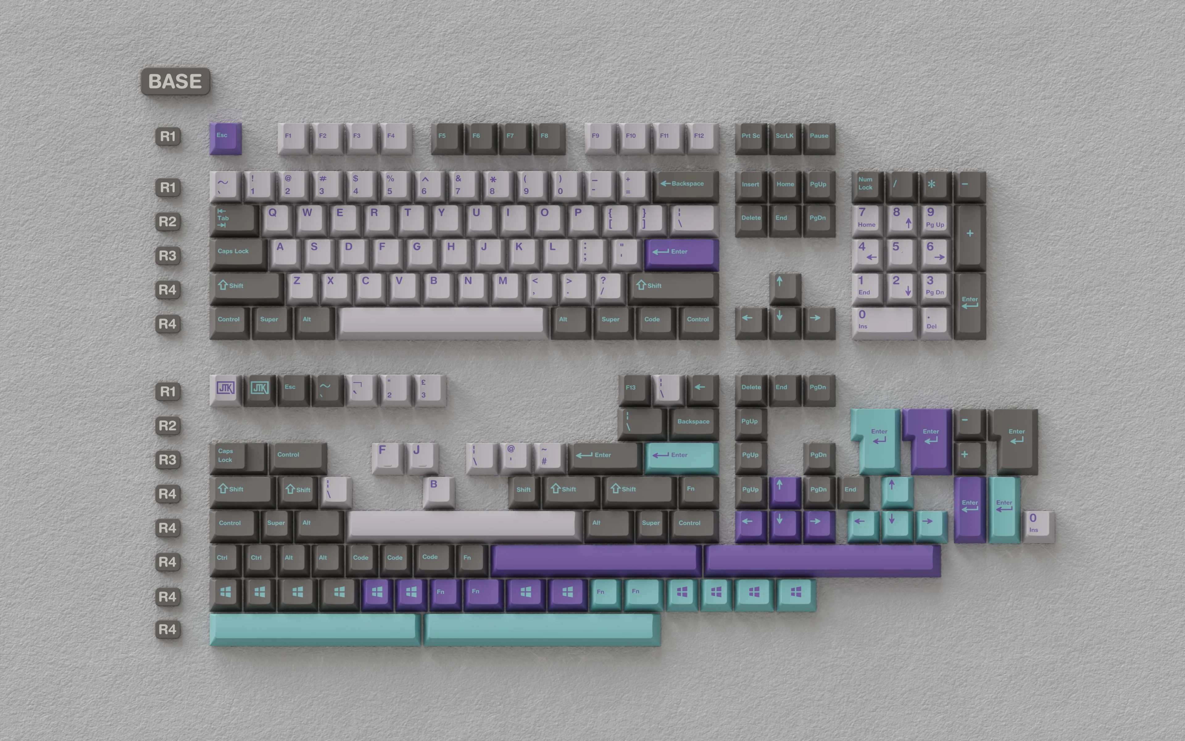 JTK HYPERFUSE R2 PBT&ABS Doubleshot Keycap Set - Image 10