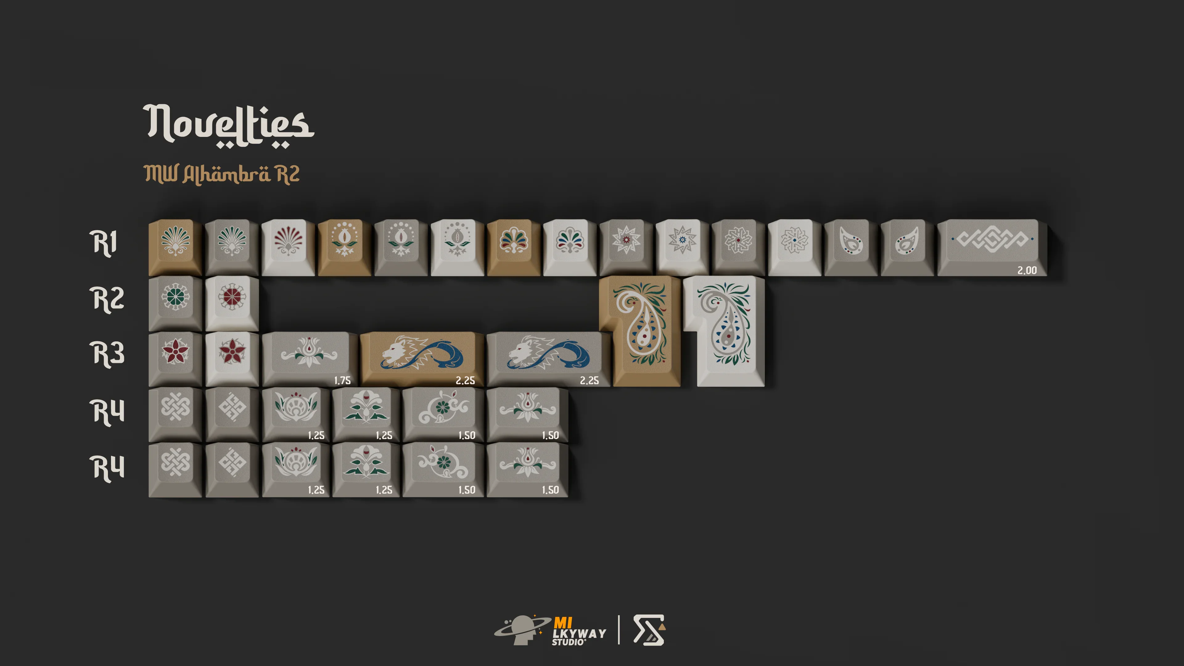 [In Stock] MW Alhambra Cherry Profile Keycaps R2 - Image 10