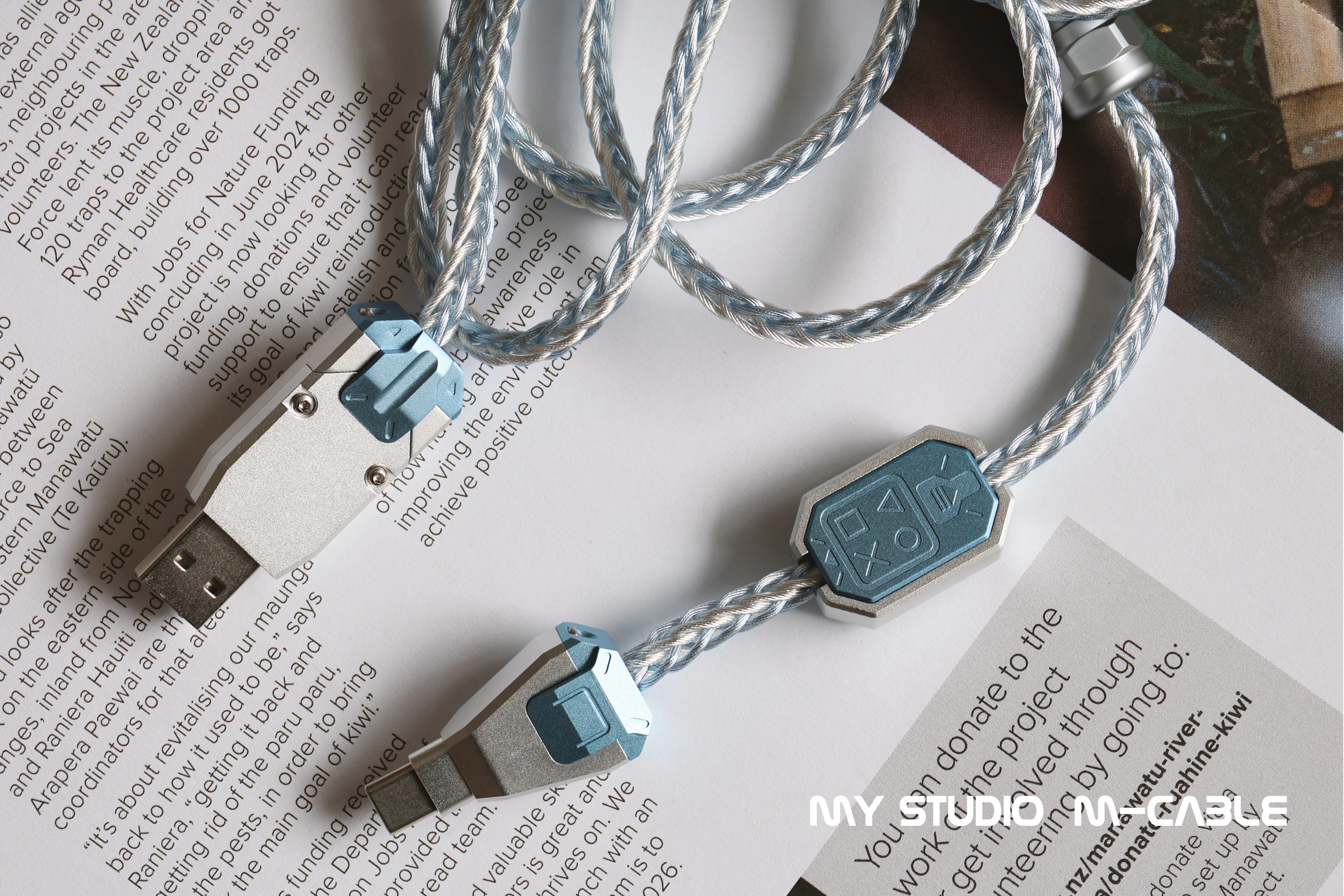M-Cable Custom Single Crystal Copperwire USB Cable with Connectors - Image 11