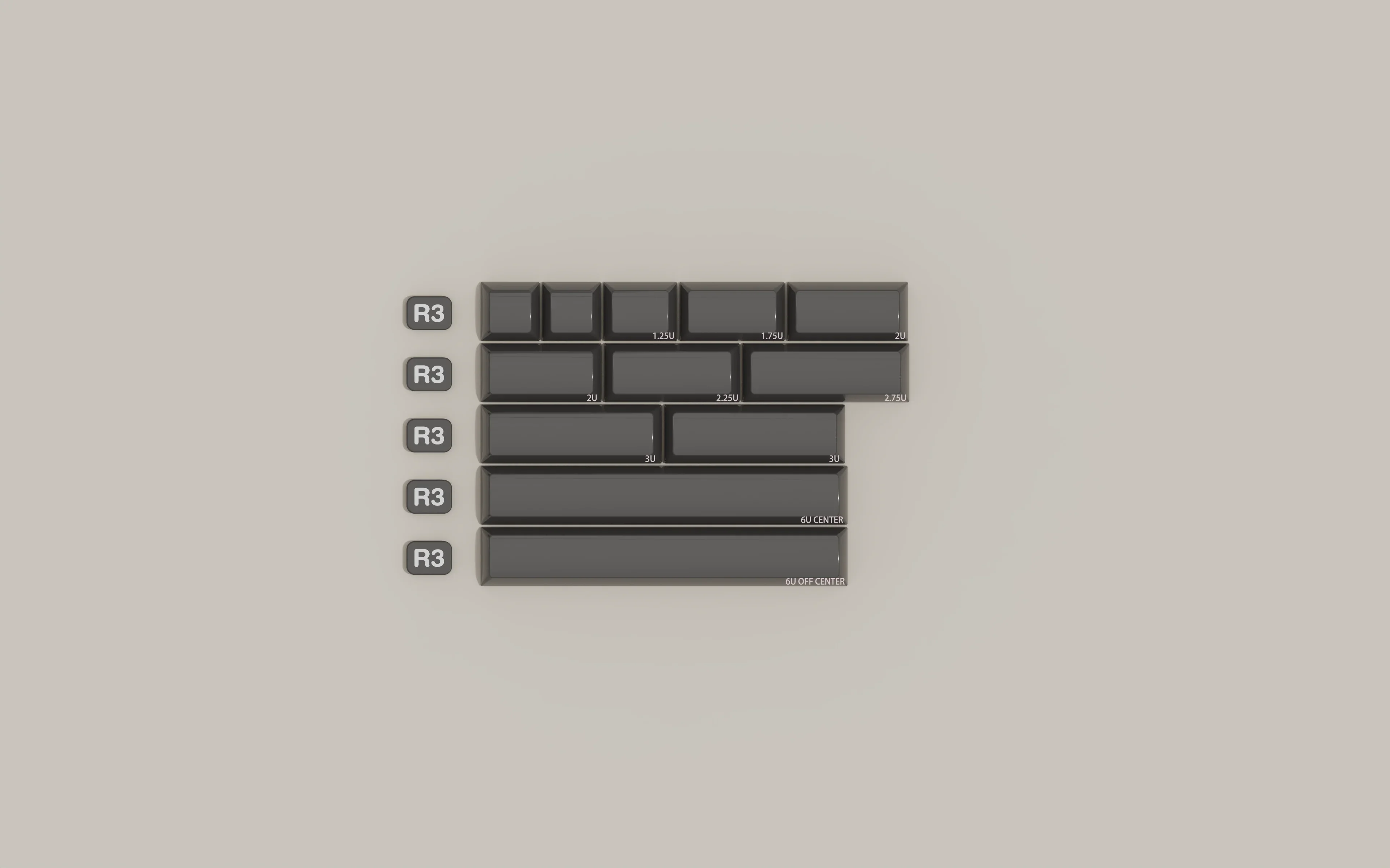 JTK HSA Eccentric ABS Doubleshot Glossy Surface Keycap Set - Image 11