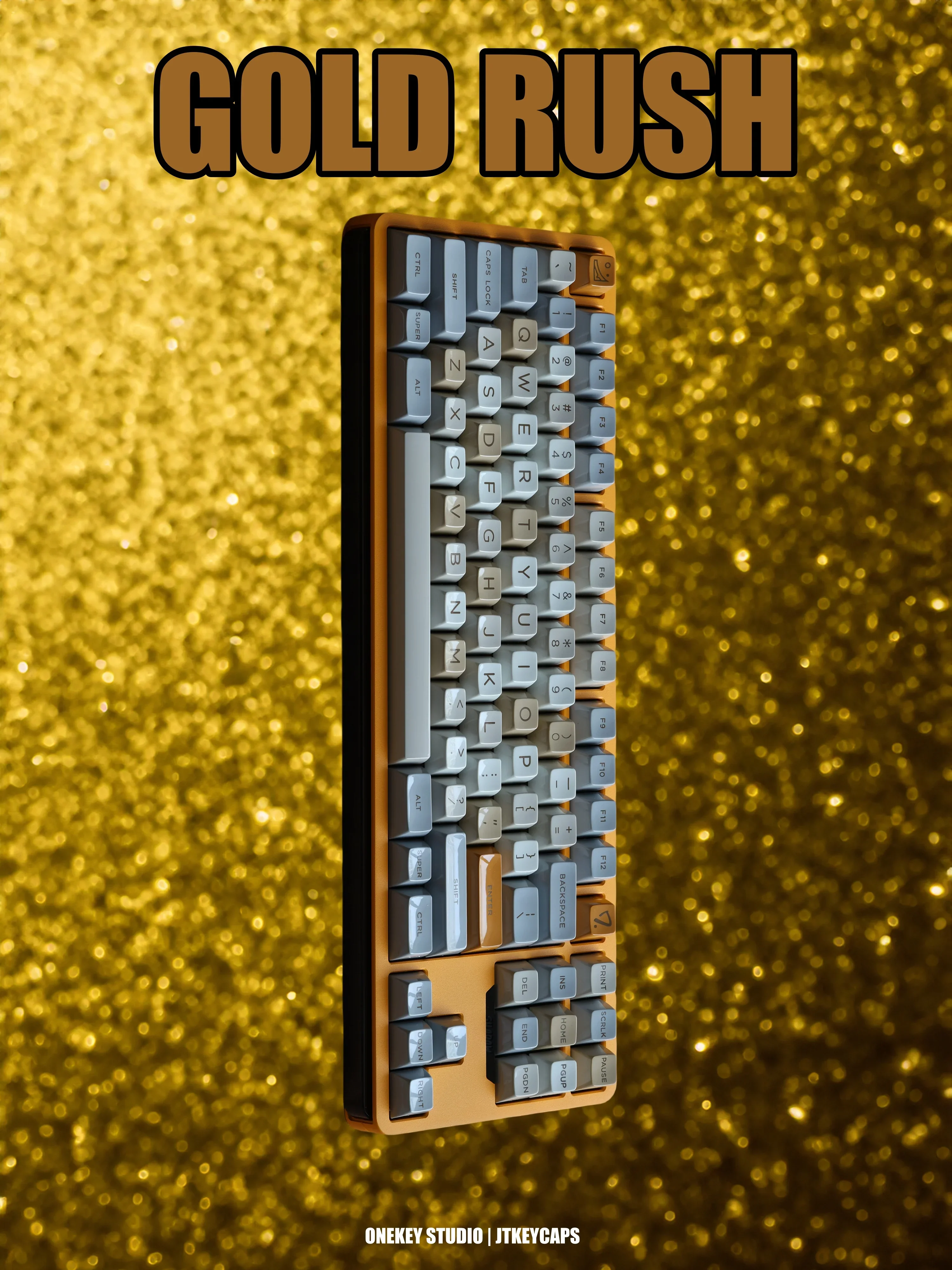 JTK HSA Gold Rush ABS Doubleshot Glossy Surface Keycap Set - Image 2