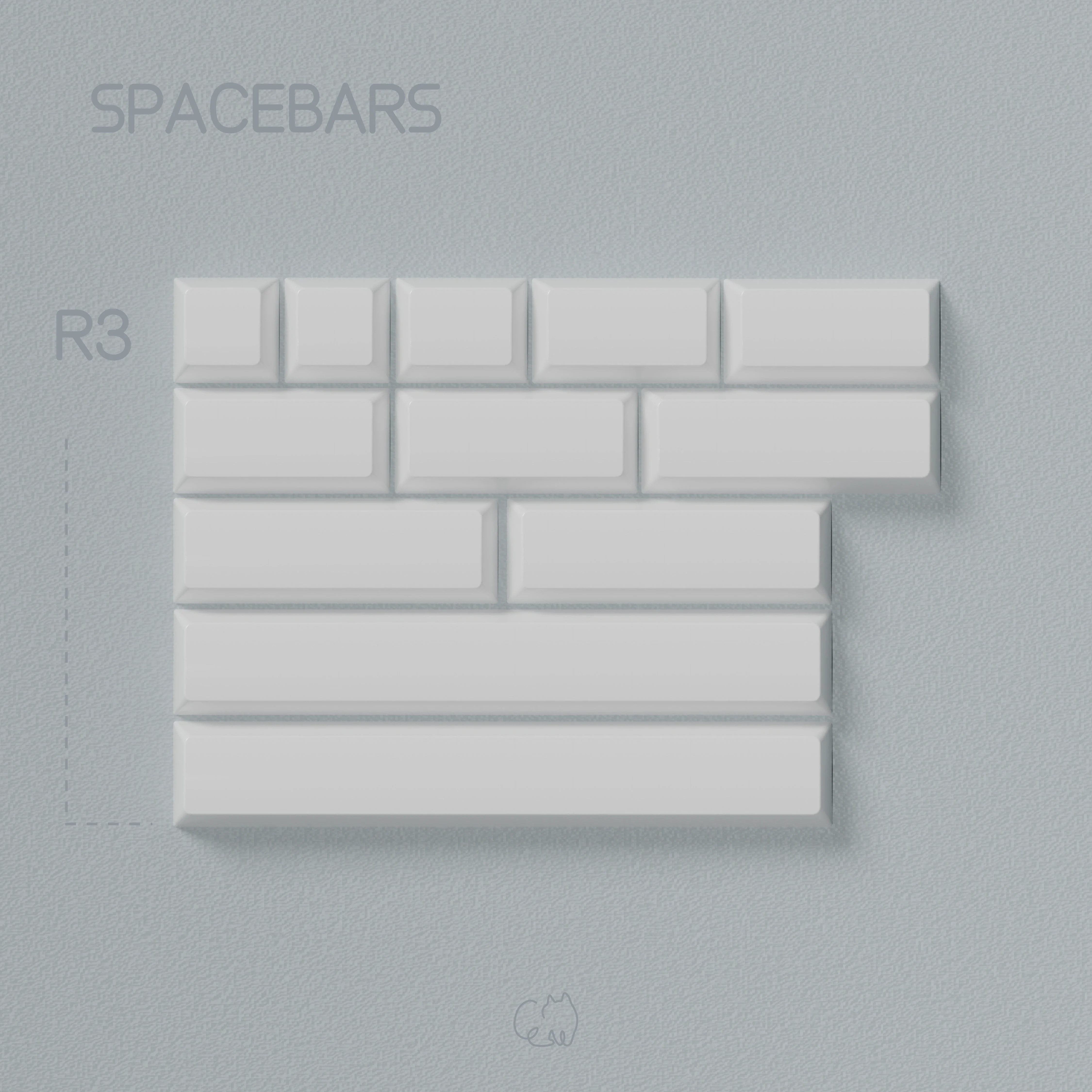 JTK HSA Snow Camping ABS Doubleshot Glossy Surface Keycap Set - Image 11