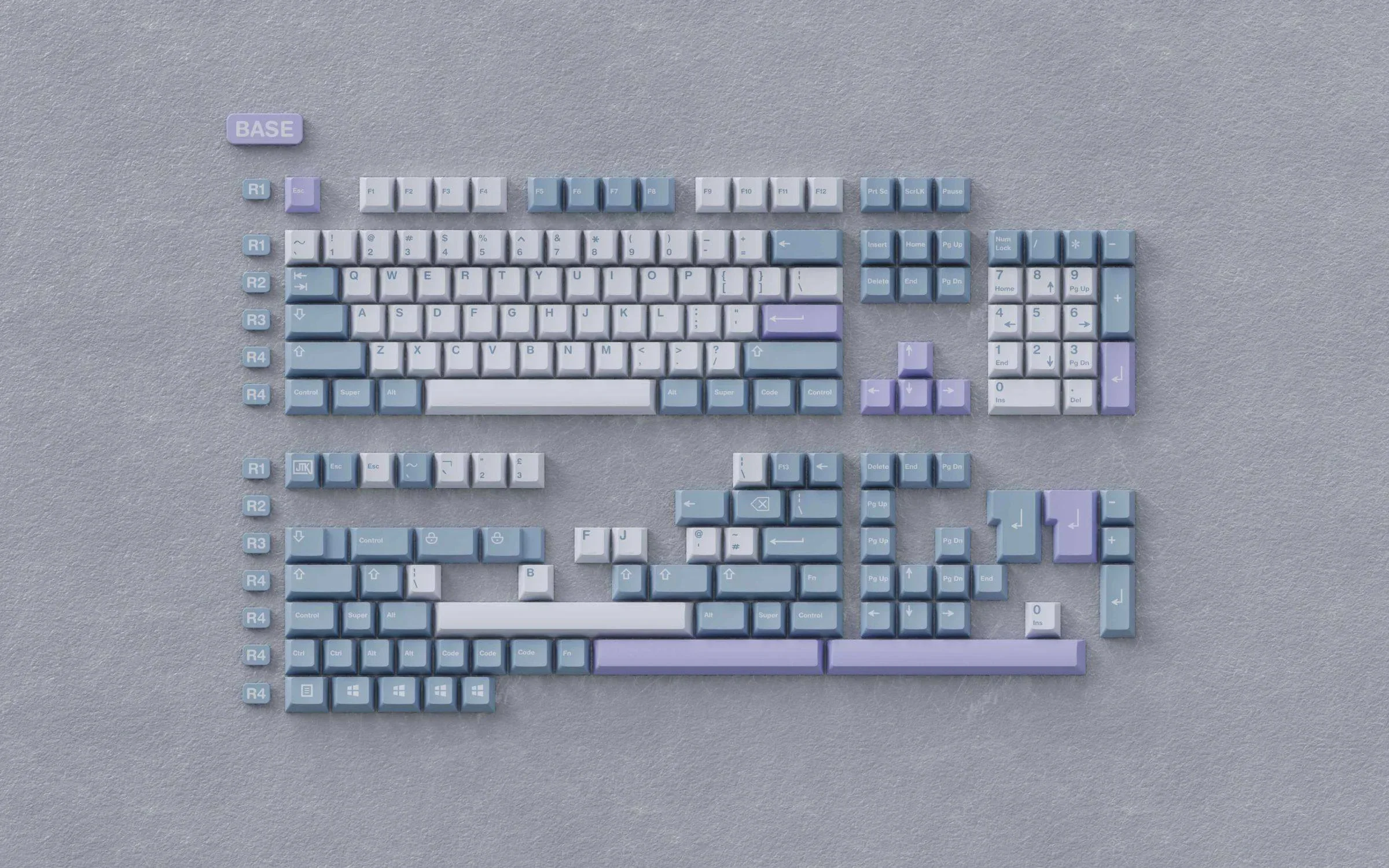 JTK Illusion Cherry Profile ABS Doubleshot Keycap Set - Image 7