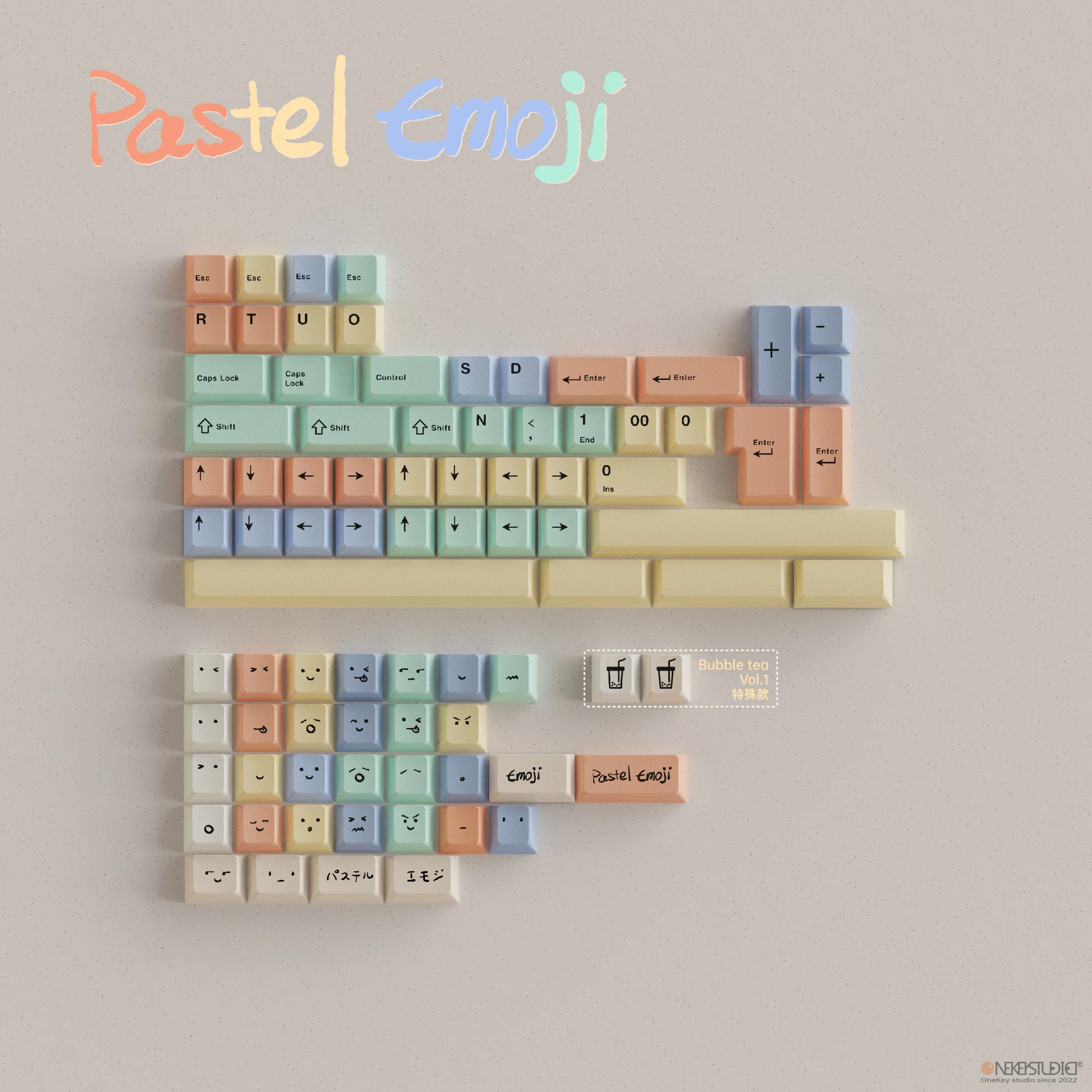 [Group Buy] Onekey Studio Bubble Tea Cherry Profile Keycaps - Image 23