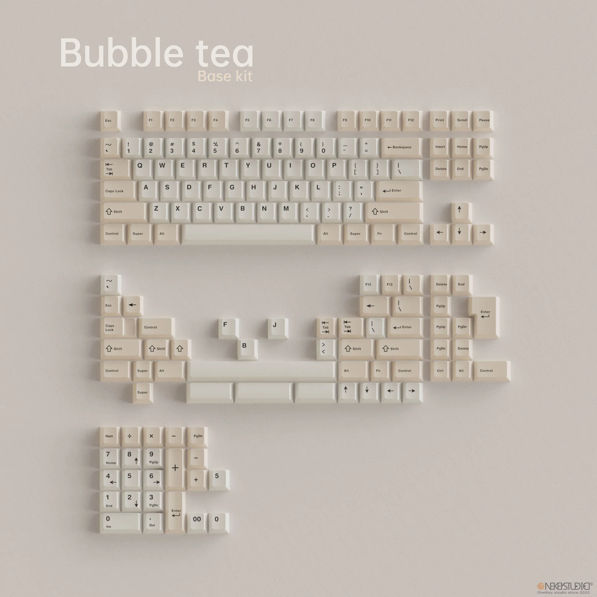 [Group Buy] Onekey Studio Bubble Tea Cherry Profile Keycaps - Image 28